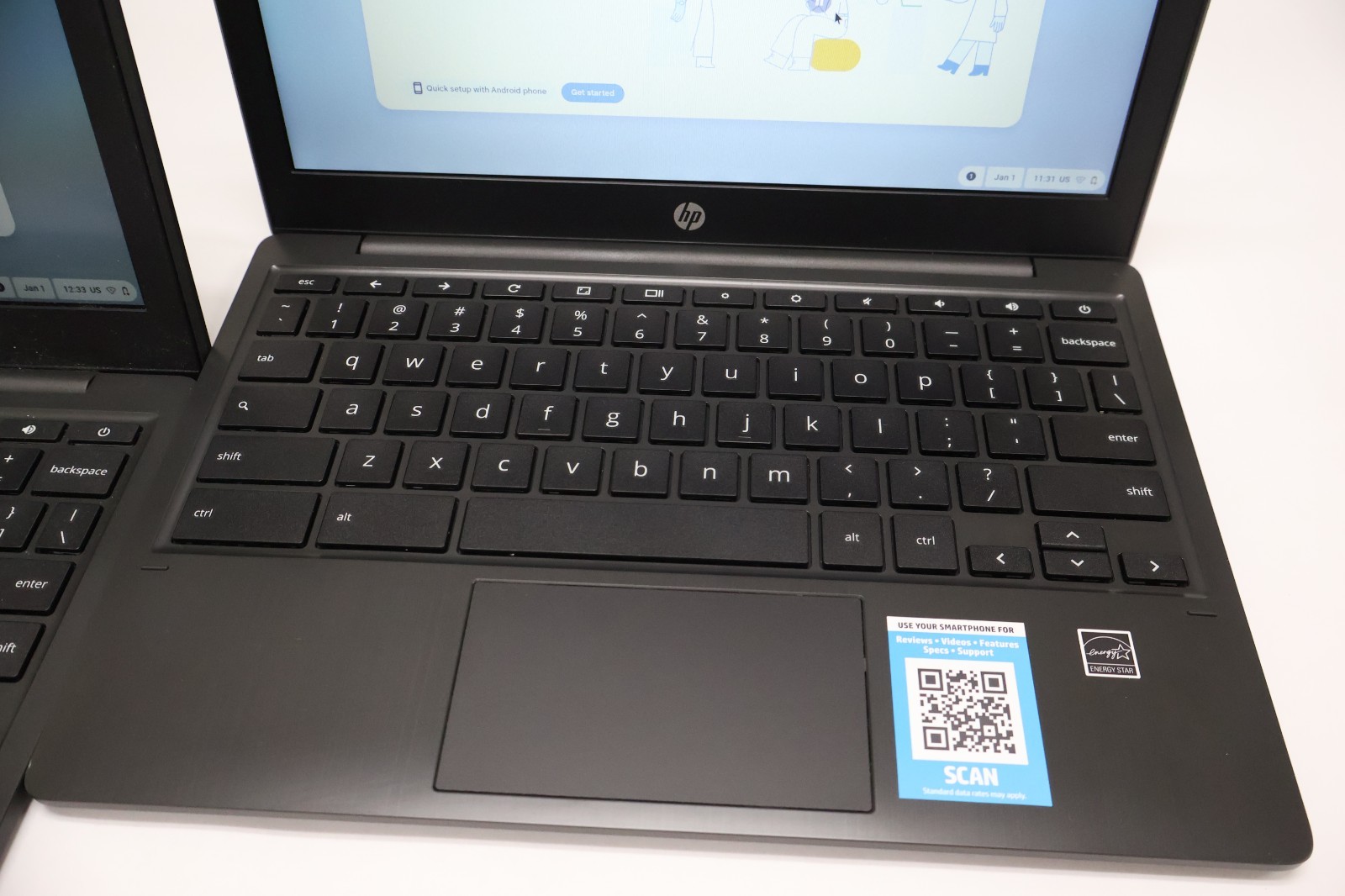 Lot of 3 HP 11A-NA0081CL 2H7Q9UA MediaTek MT8183 4GB RAM 32 GB Chromebook Laptop