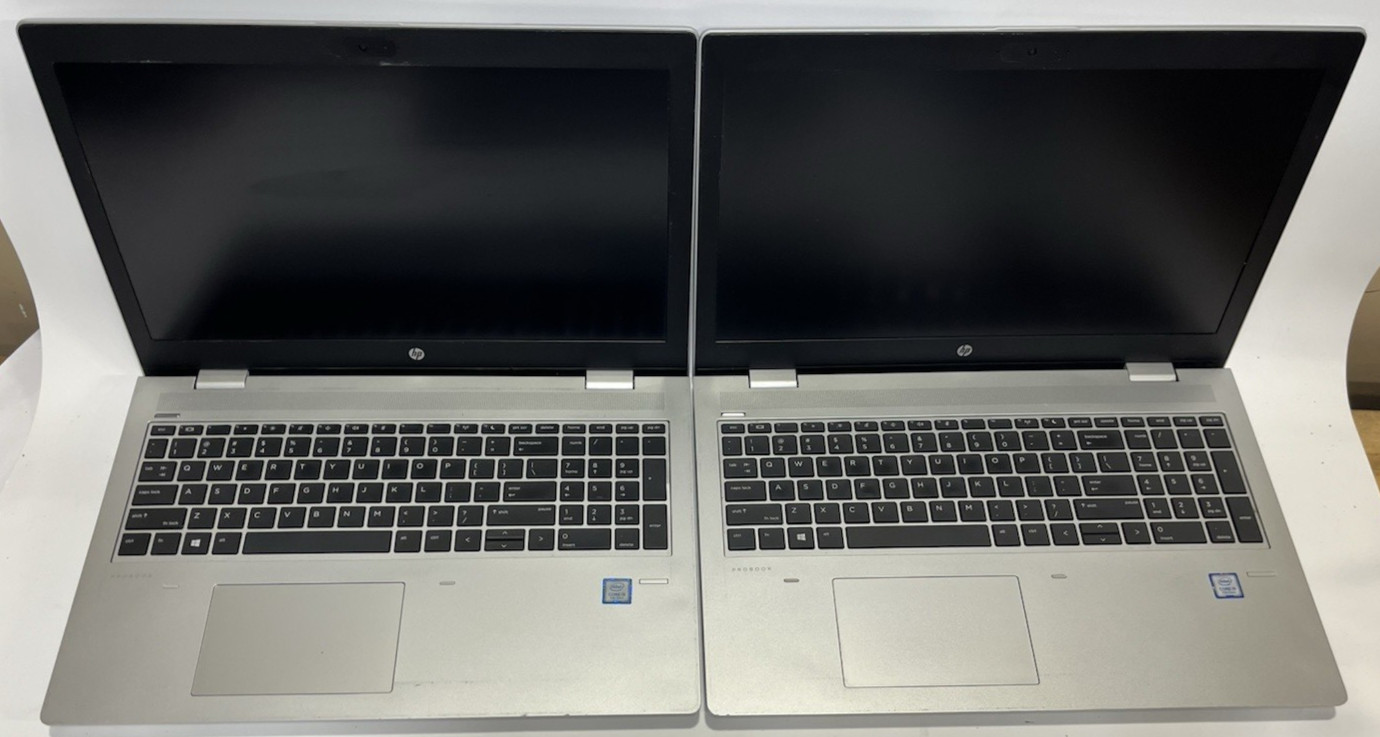 LOT OF 5 HP ProBook 650 G4 15.6″ Laptop Intel i5-7300U – NO RAM – NO SSD -TESTED