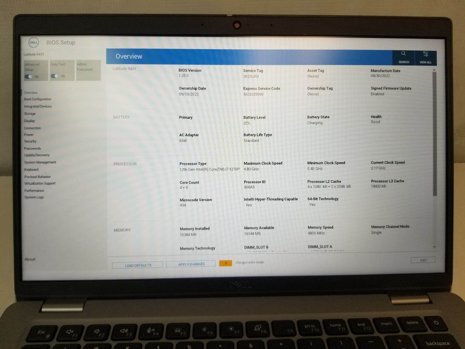Dell Latitude 5431 14″ Intel i7-1270P 16GB DDR5 NO HDD NO OS/ FREE DELIVERY