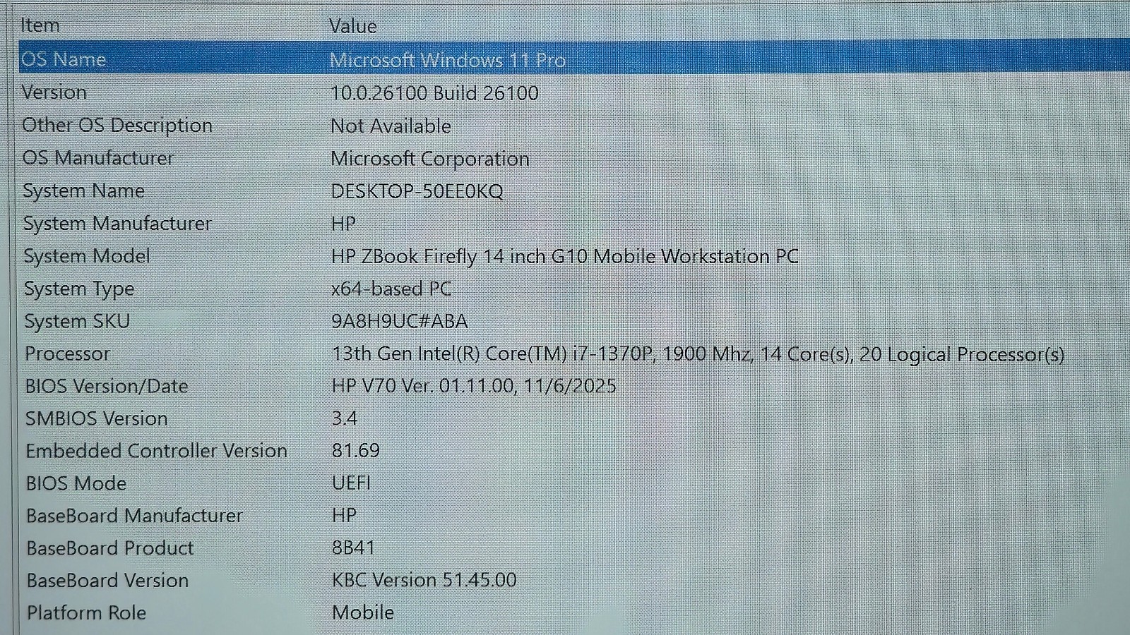 HP ZBook Firefly 14 G10 Workstation i7-1370P 32GB RAM 1 TB SSD 14″ – Warranty