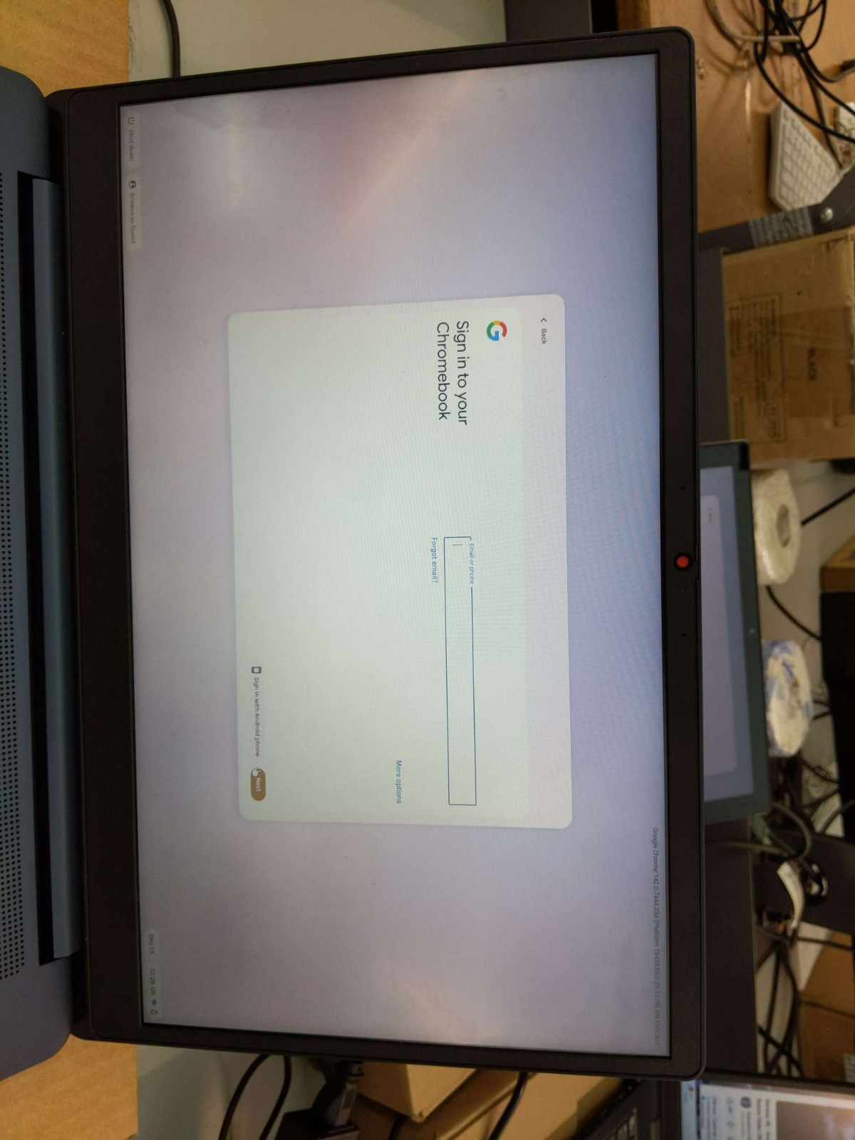 Lenovo IdeaPad 3i 15.6”FHD Chromebook Intel Celeron N4500 8GBRAM 64GB eMMC Blue