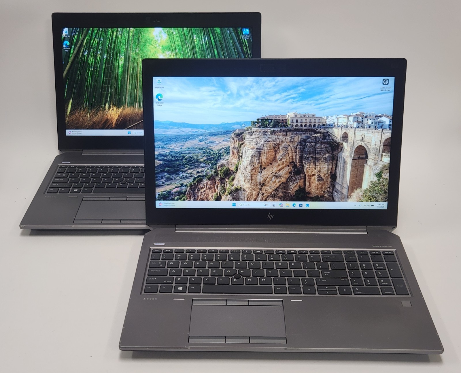 Lot of 2 HP ZBook 15 G6 i7-9850H 2.60GHz 32GB Ram 512GB SSD W11P NVIDIA T2000