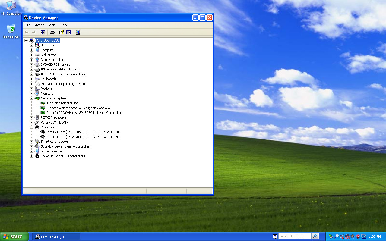 Dell Latitude D630 Core 2 Duo @2.0GHz 4GB RAM 120GB SSD Windows XP Pro SP3