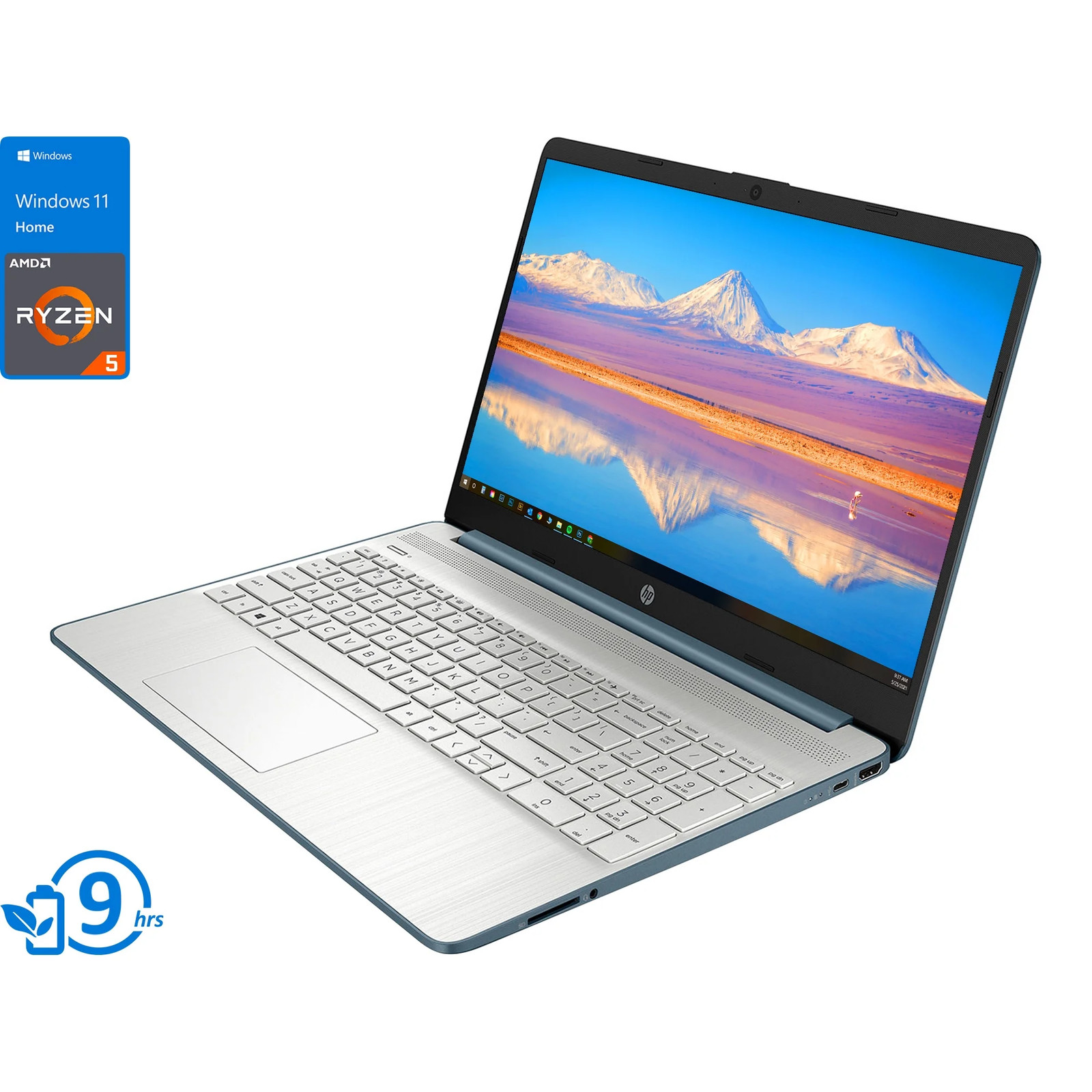 HP 15.6″ FHD Laptop: AMD Ryzen 5 5500U 8GB RAM, 256GB SSD, Windows 11 Home