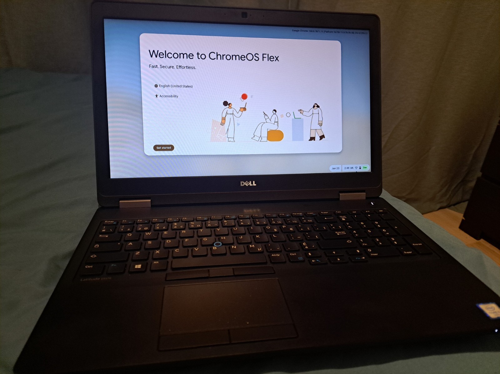 Dell Latitude E5570 15.6″ i5 8GB RAM 256GB SSD ChromeOS Flex Laptop W/ Charger