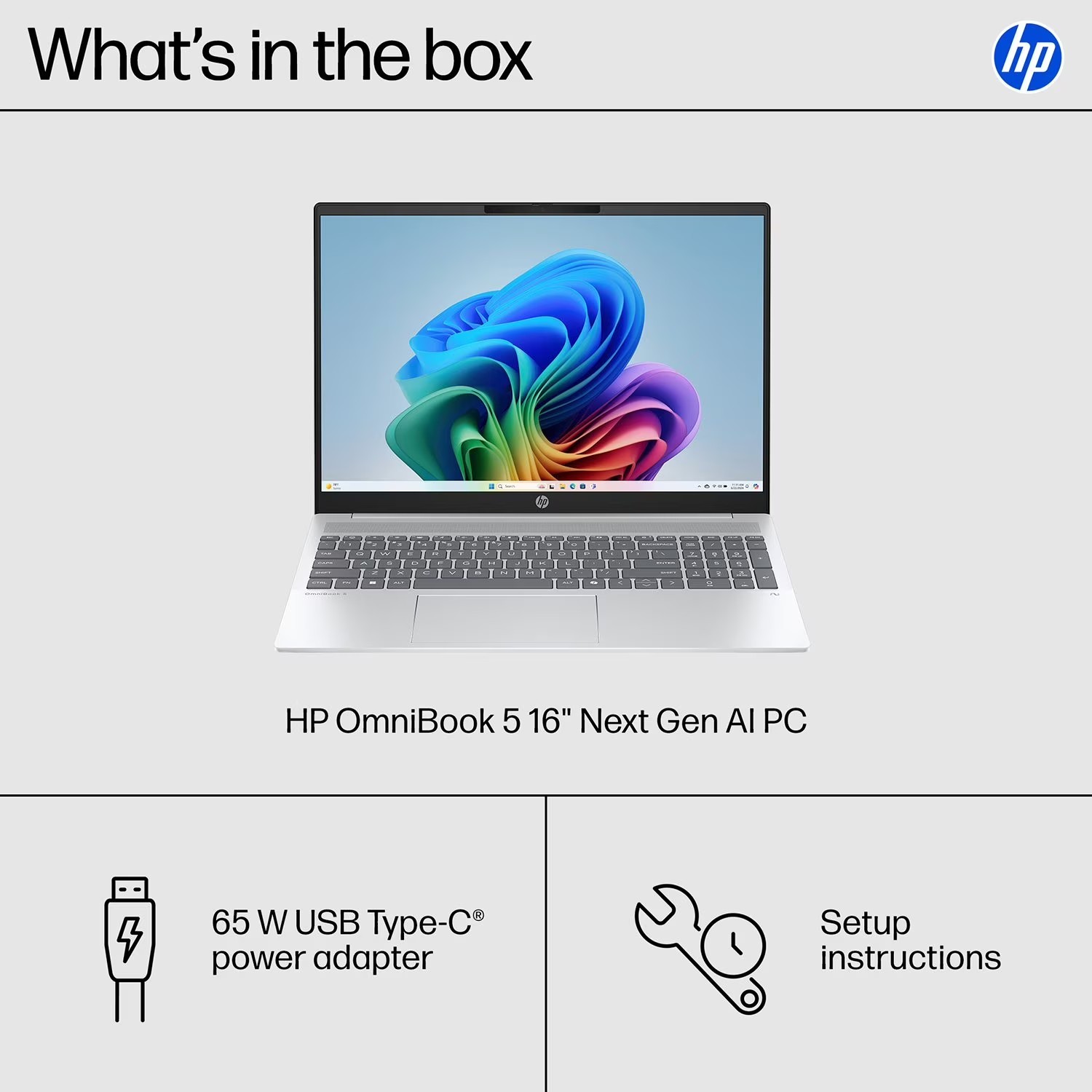 HP OmniBook 5 Laptop AMD Ryzen AI 7 350 AMD Radeon 860 Graphics 16GB RAM 1TB SSD
