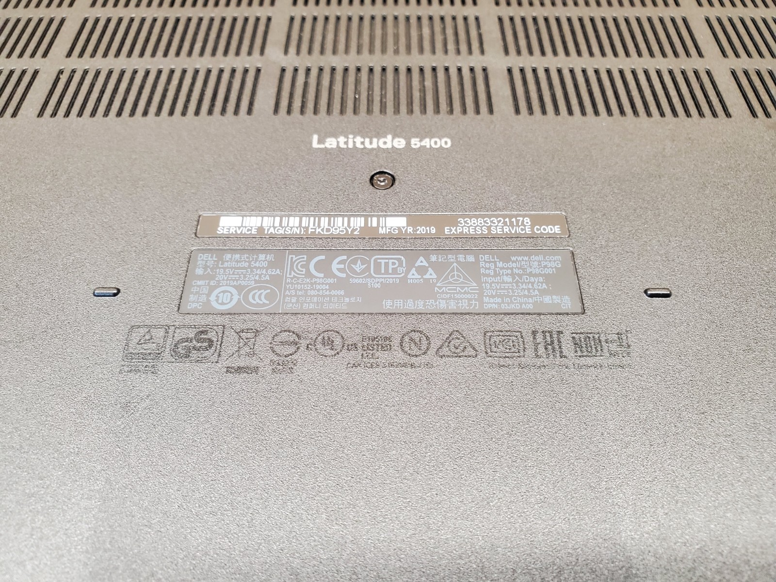 Dell Latitude 5400 i7-8665U 1.90Ghz 16GB 1TB SSD 14″ *Professionally Restored*