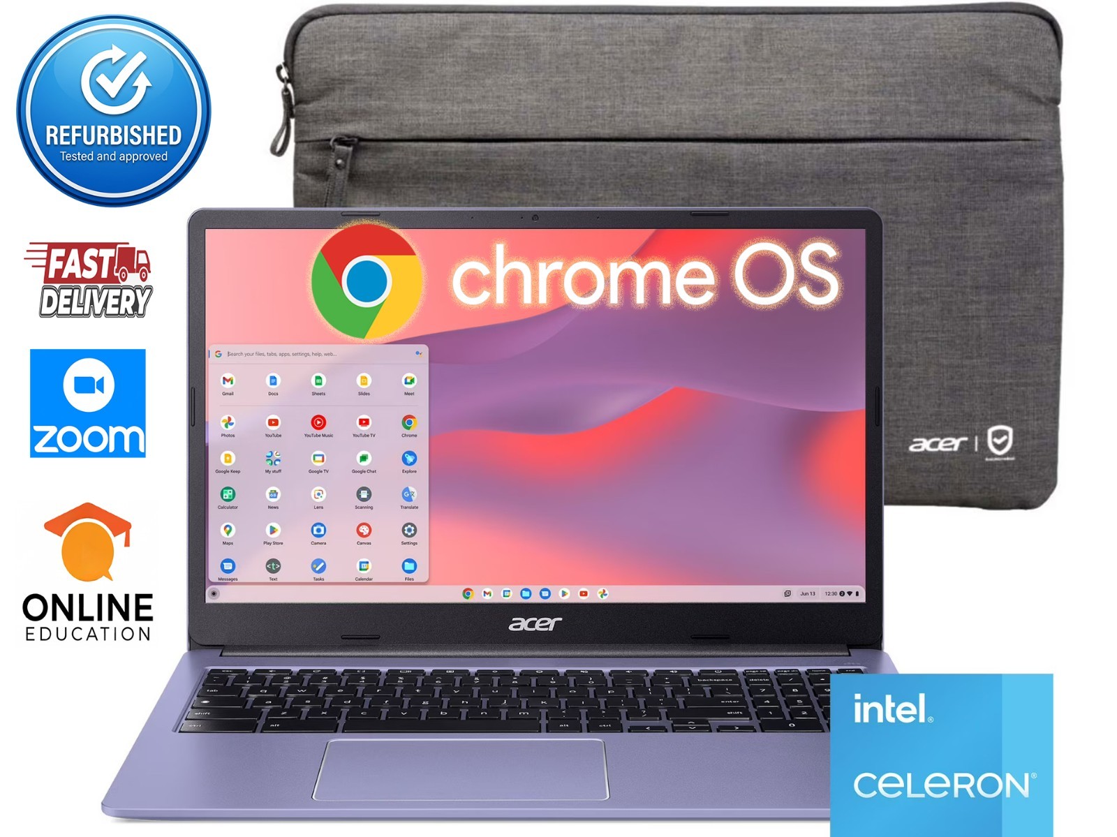 Acer 15.6″ Chromebook FHD Celeron N4500 4GB 64GB UHD✅Professional Refurbished