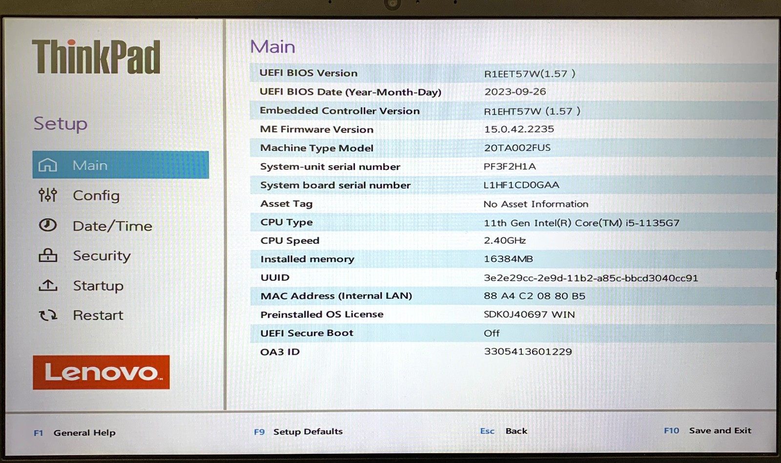 Lenovo ThinkPad E14 Gen 2 14″ Laptop i5-1135G7 16GB RAM 512GB NVMe, As Is