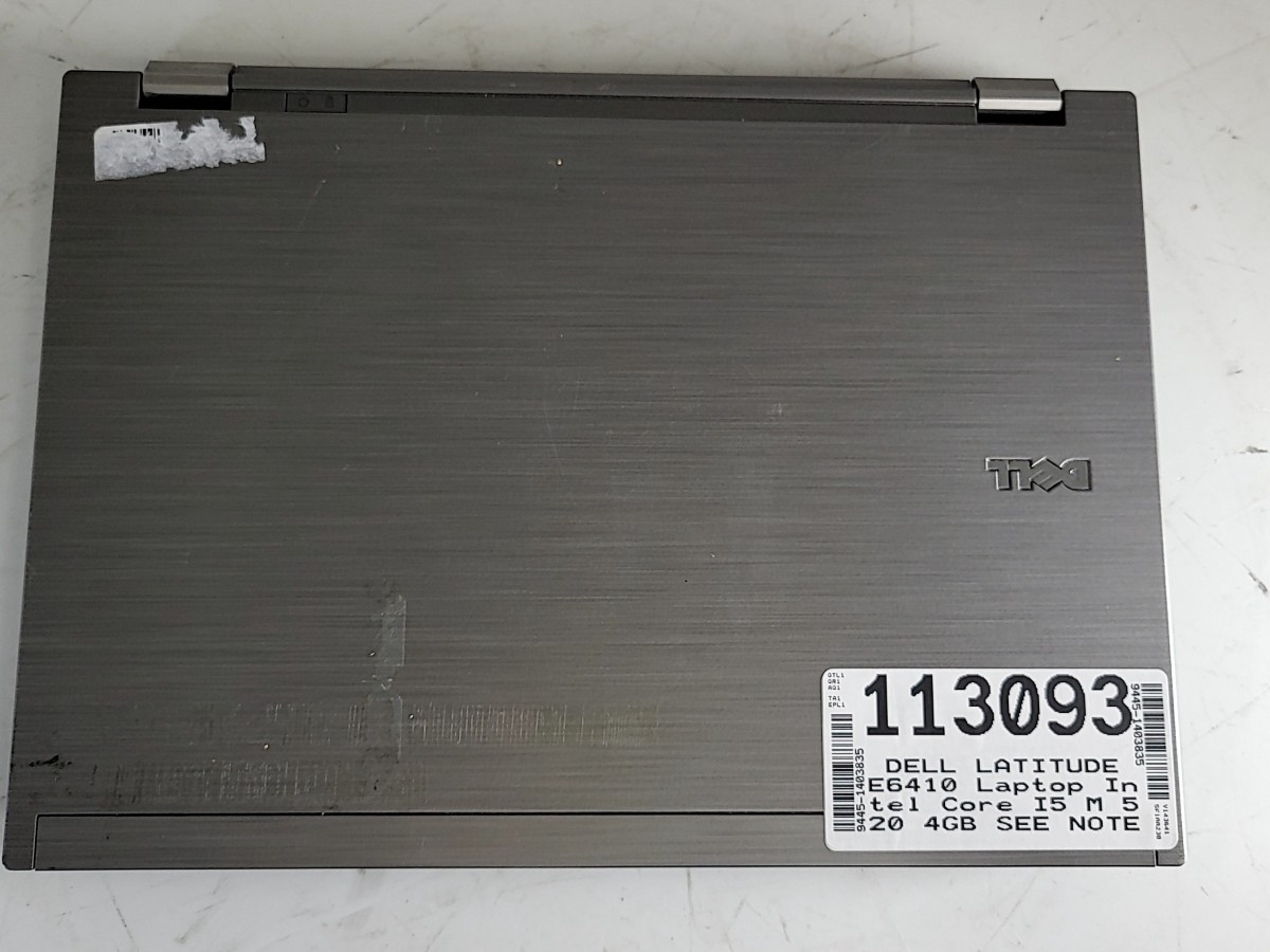 DELL LATITUDE E6410 Laptop Intel Core I5 M 520 4GB SEE NOTES
