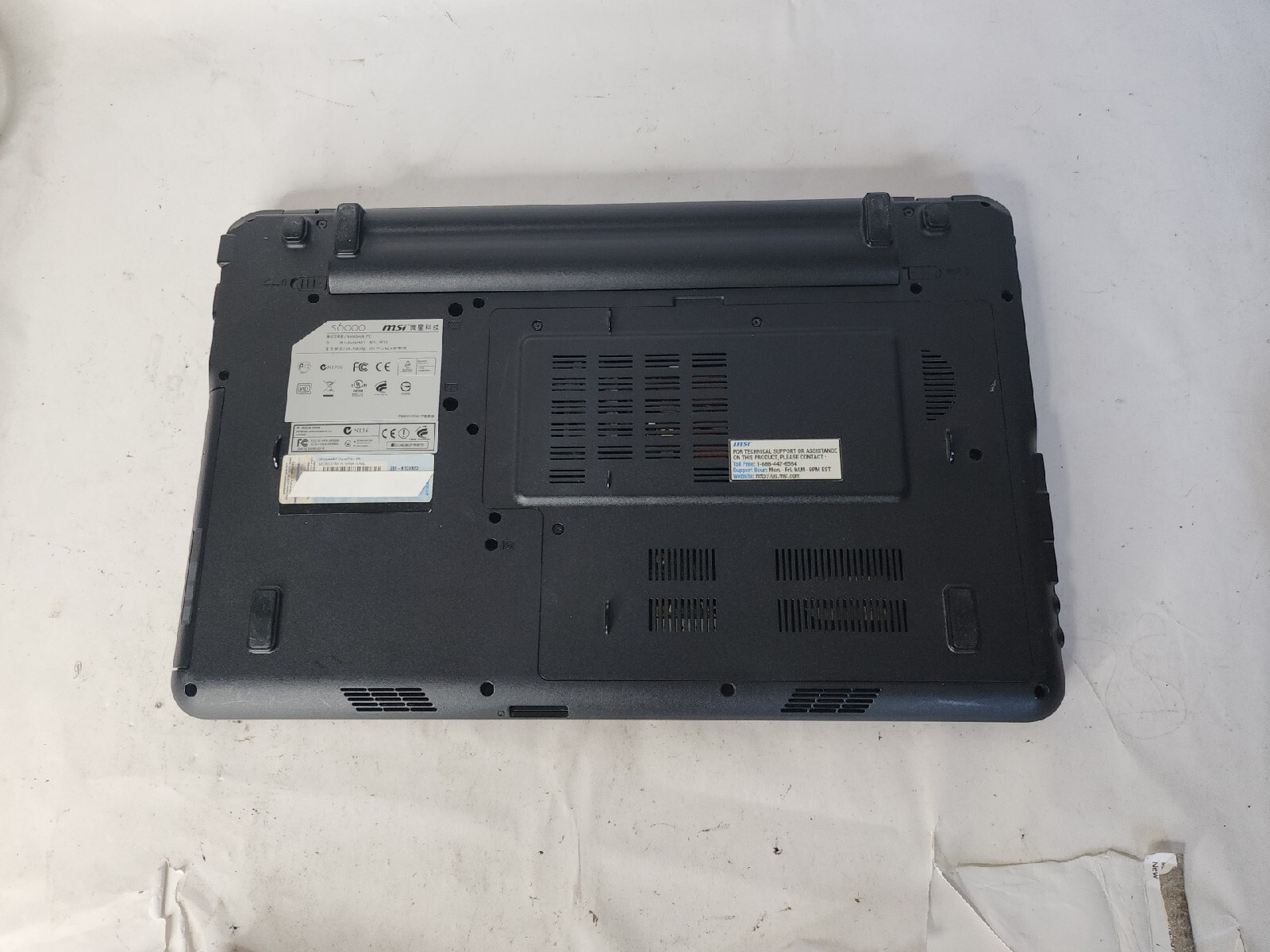 MSI MS-16D3 Laptop 15.6″ Intel Core i5 M460@2.53ghz 4gb No Hdd/caddy READ
