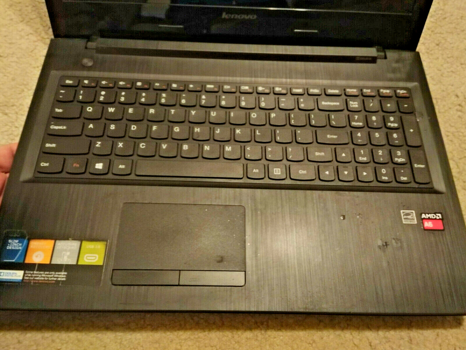 Lenovo IdeaPad G50-45 15.6in. 1TB HDD 4GB RAM AMD A6-6310 W/ Radeon R4 Graphics