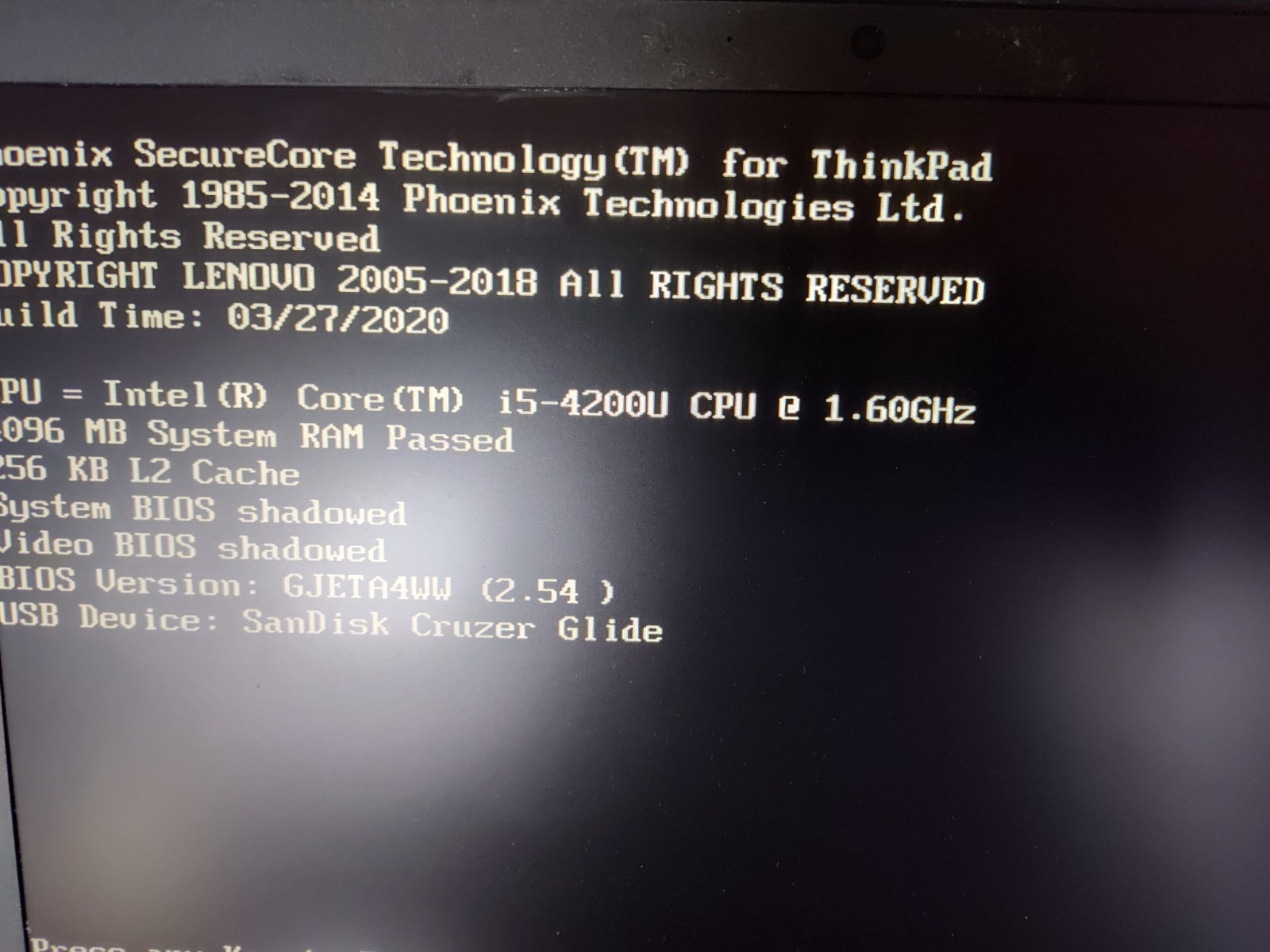Lenovo ThinkPad T440s 14in, Intel Core i5-4200u 4GB Internal Ram No SSD/OS PARTS