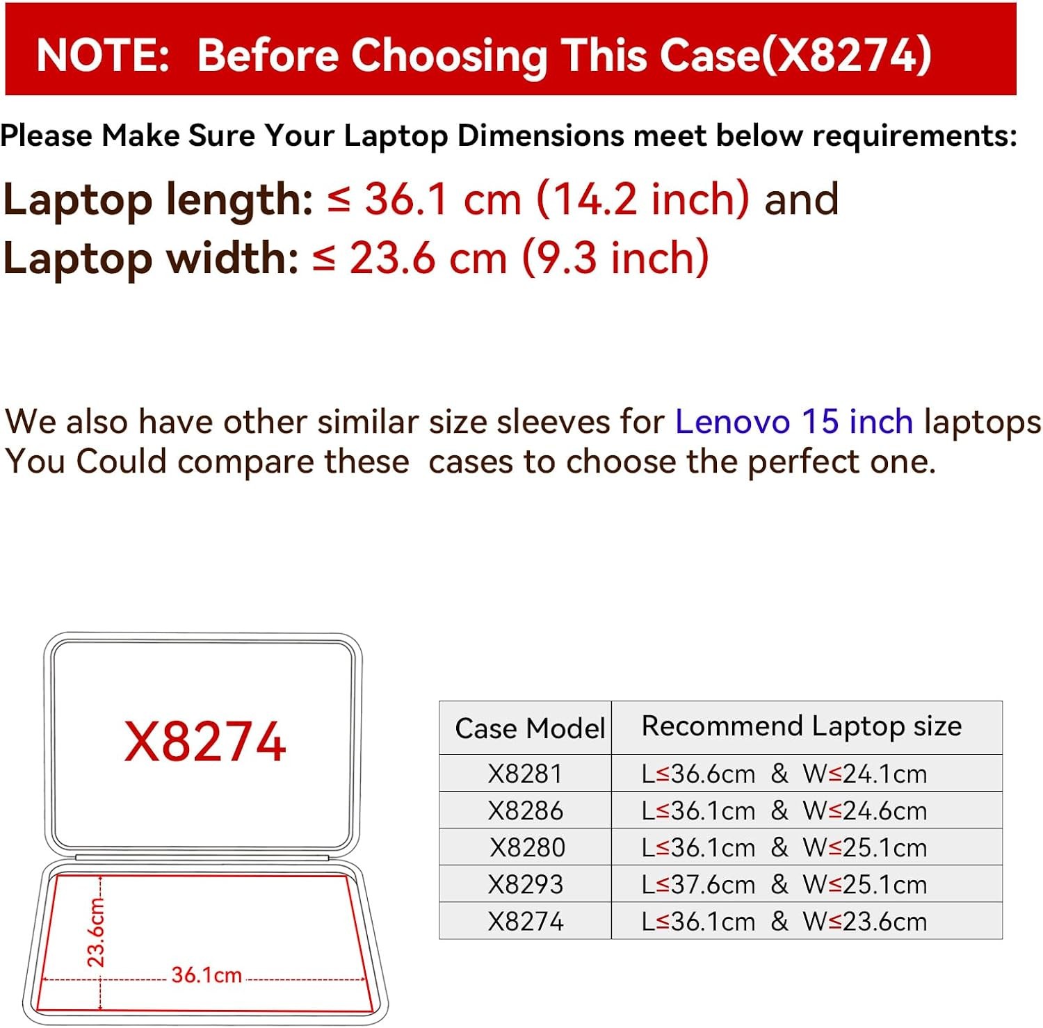 EVA Hard Protective Case for 15.6″ Lenovo ThinkPad L15 Gen 4, ThinkBook & More