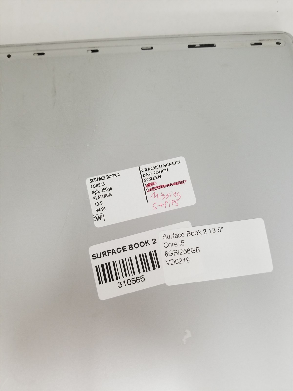 Microsoft Surface Book 2 Core i5 13.5″ 8GB/256GB Silver See Details VD6219