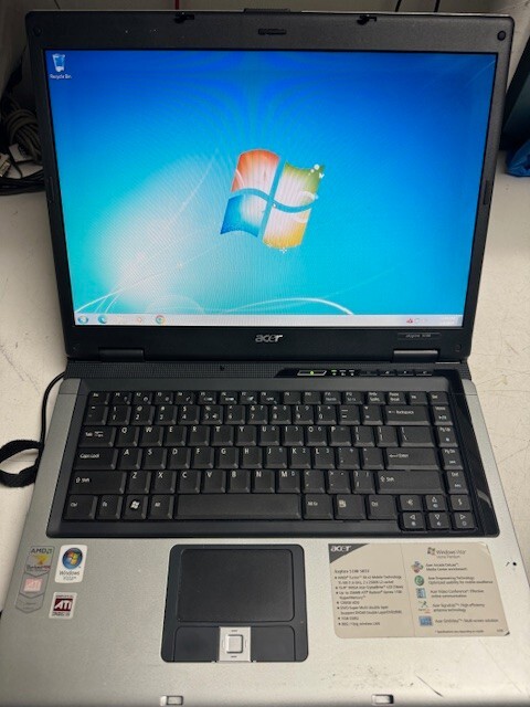 Acer Aspire 5100 Laptop AMD Turion 64 X2 120 GB SSD Windows 7 Fresh