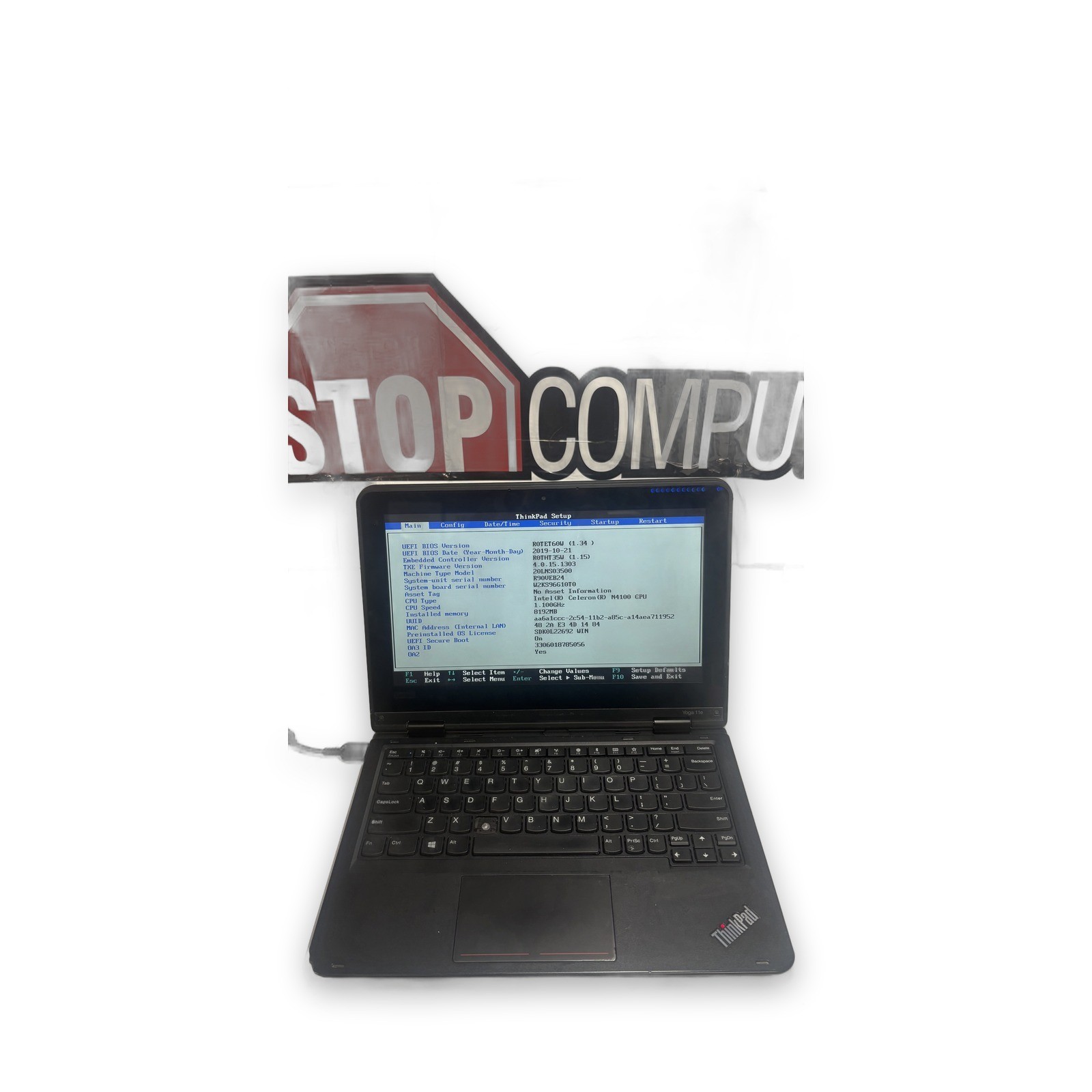 Lenovo ThinkPad Yoga 11e 5th Gen N4100 8GB 11.6in 2-in-1 Touchscreen Laptop