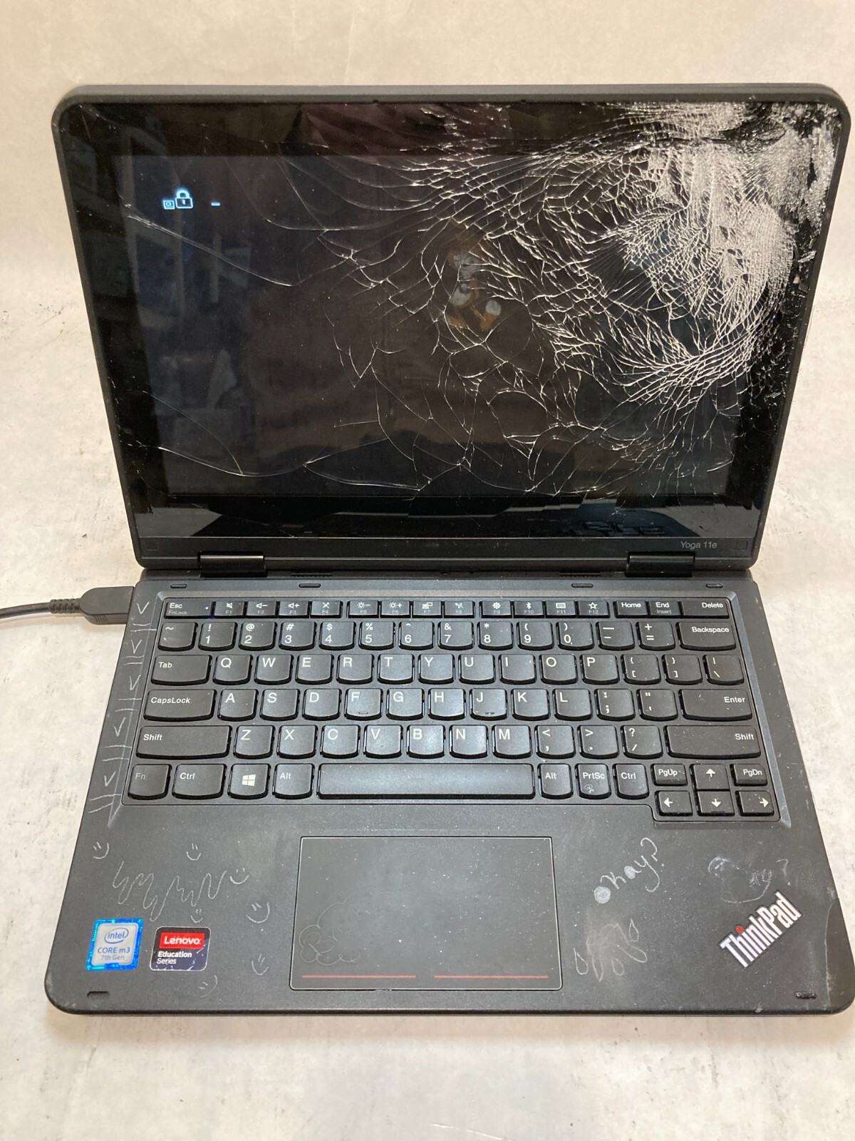 Lenovo ThinkPad Yoga 11e Laptop 11″ Intel Core m3 7th Gen DAMAGED LOCKED BIOS-PP