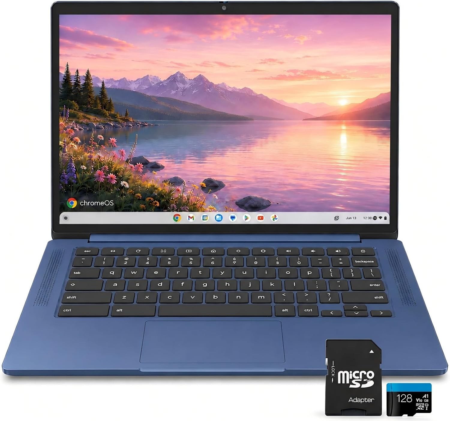 Lenovo Slim 3 14″Touch Laptop,MediaTek Kompanio 520, 4GB RAM, 64GB eMMC+128GB SD