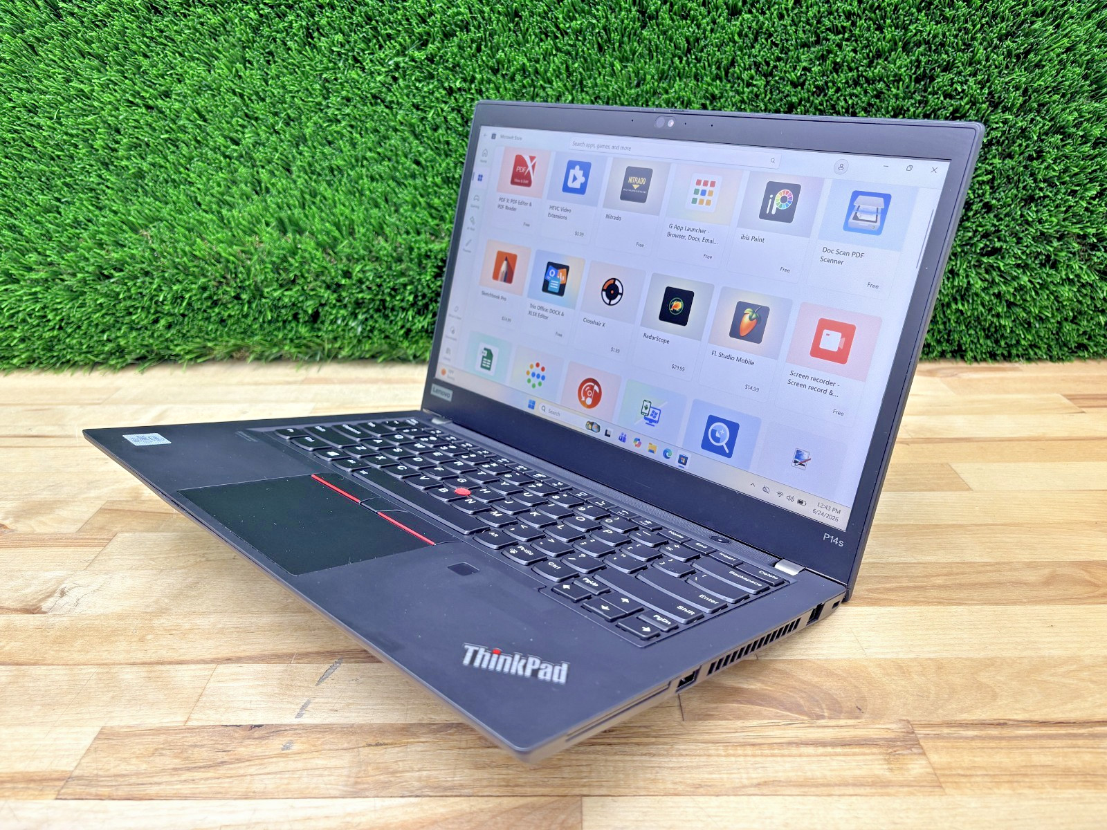 Lenovo ThinkPad P14s G. 1 Intel i7-10th Gen 1.80GHz 16GB RAM 256GB SSD W 11 Pro*