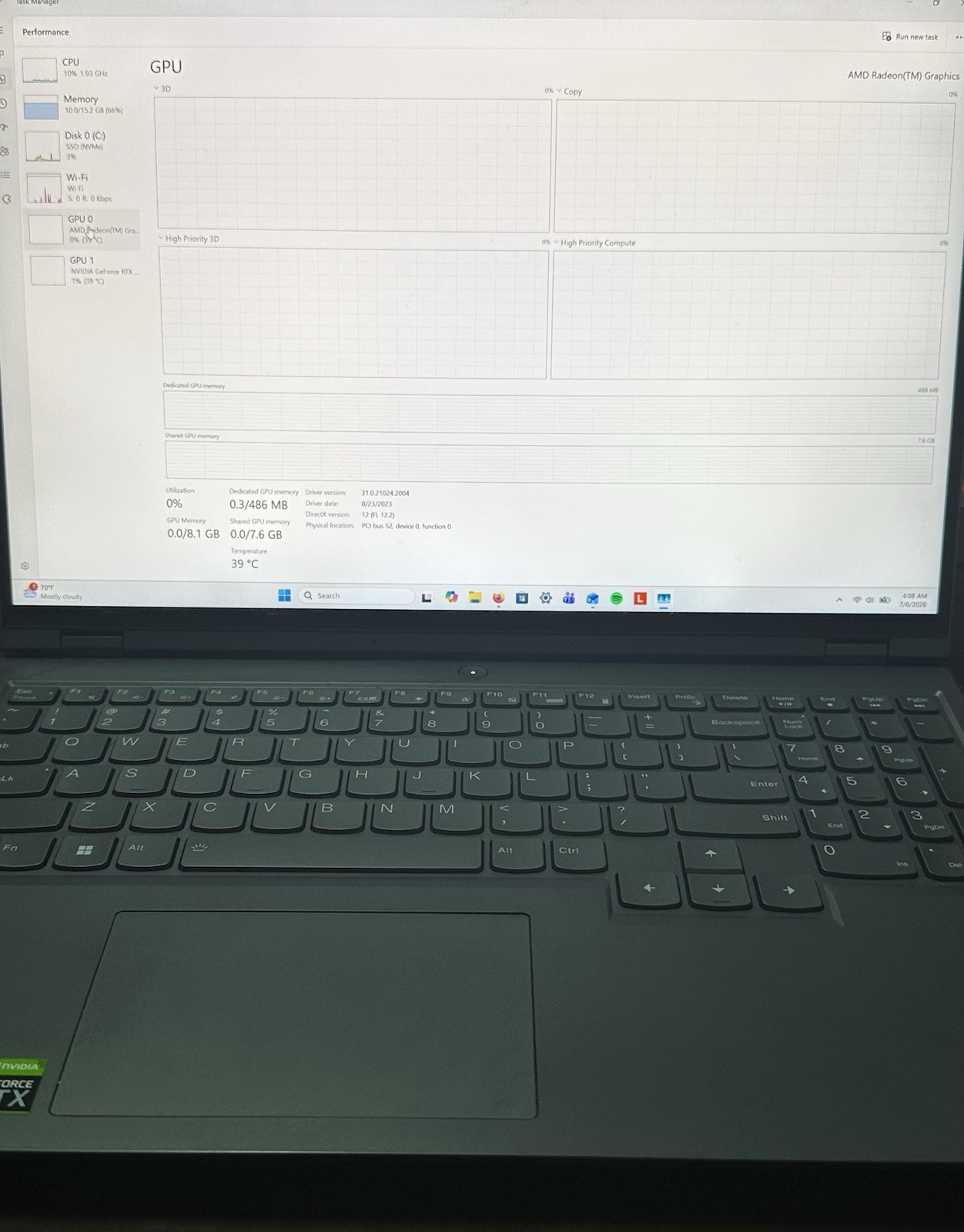 Lenovo LEGION 5 PRO, R9 6900HX, 16GB, 1TB, 3070 Ti Laptop QHD USED FACTORY RESET