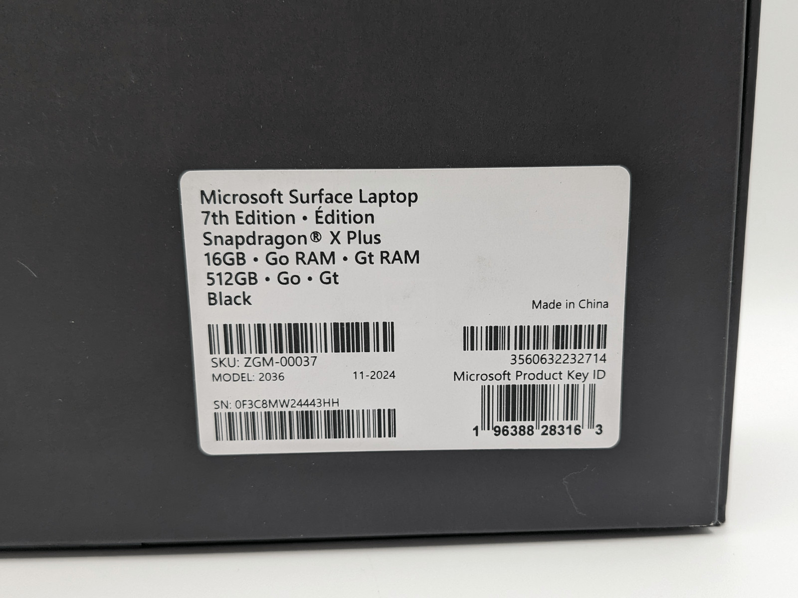 Microsoft Surface Laptop 7 13.8″ Snapdragon X Plus 16GB 512GB SSD Windows 11
