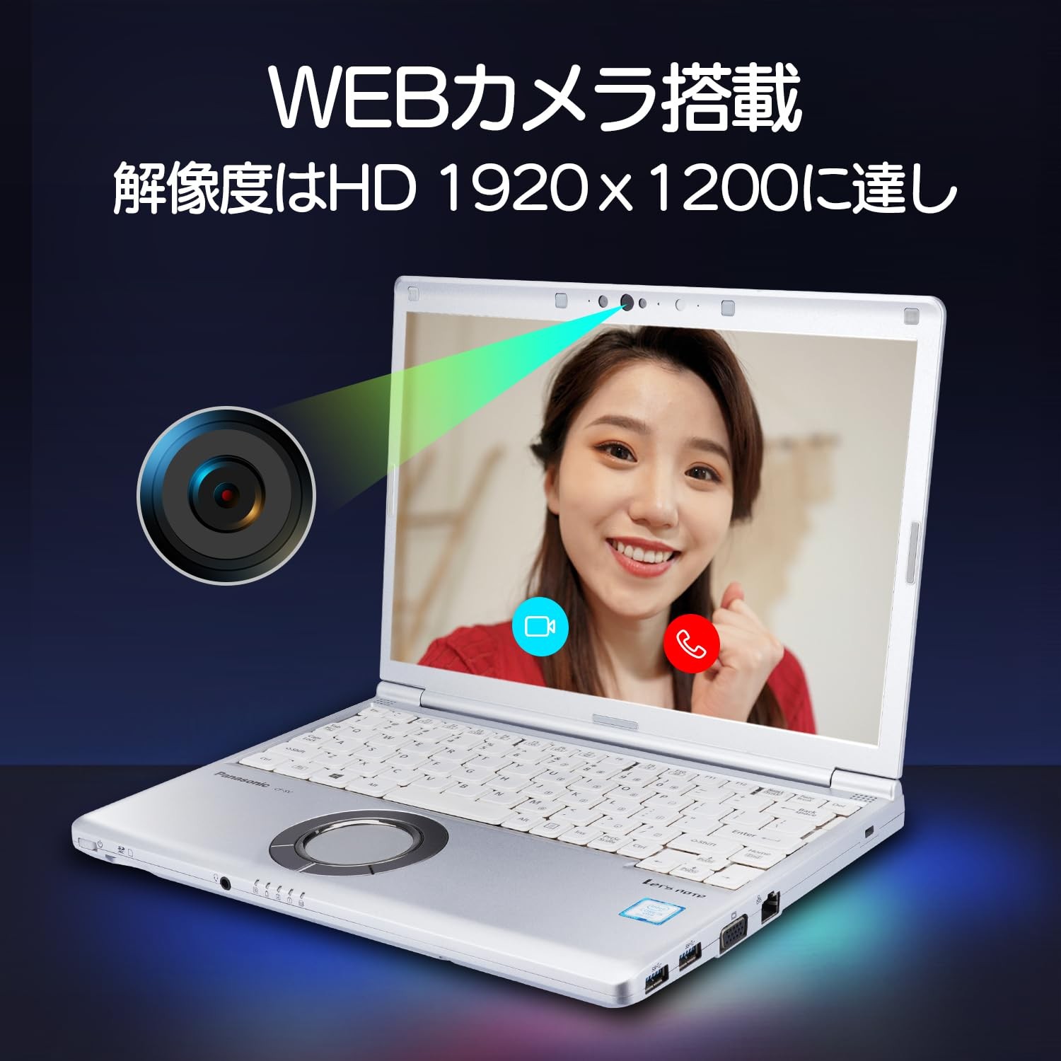 Panasonic Let’s note CF-SV7 12.1″ FHD i5-8350U 8GB 256GB SSD Win11 MS Office JP