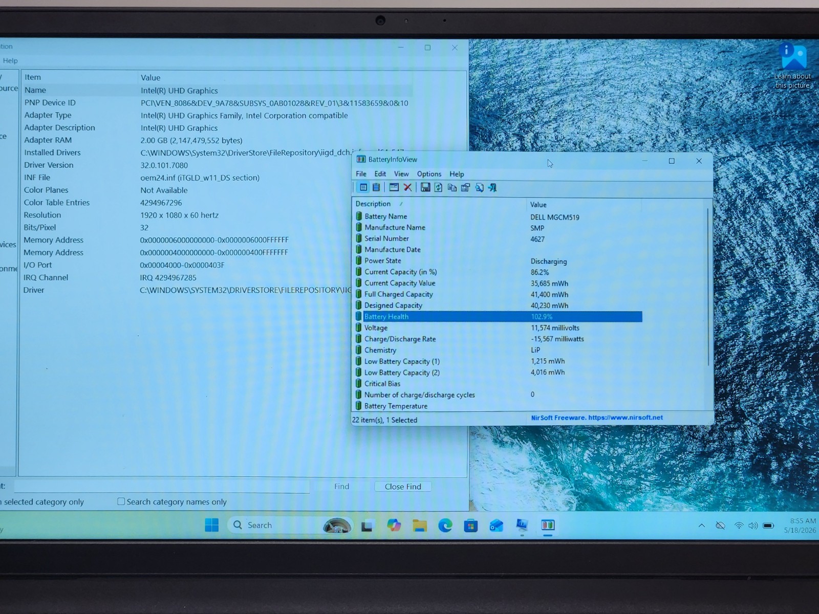 Dell Inspiron 15 3511 i3-1115G4 3.00GHz 8GB RAM 256GB NVMe WIN11 Home