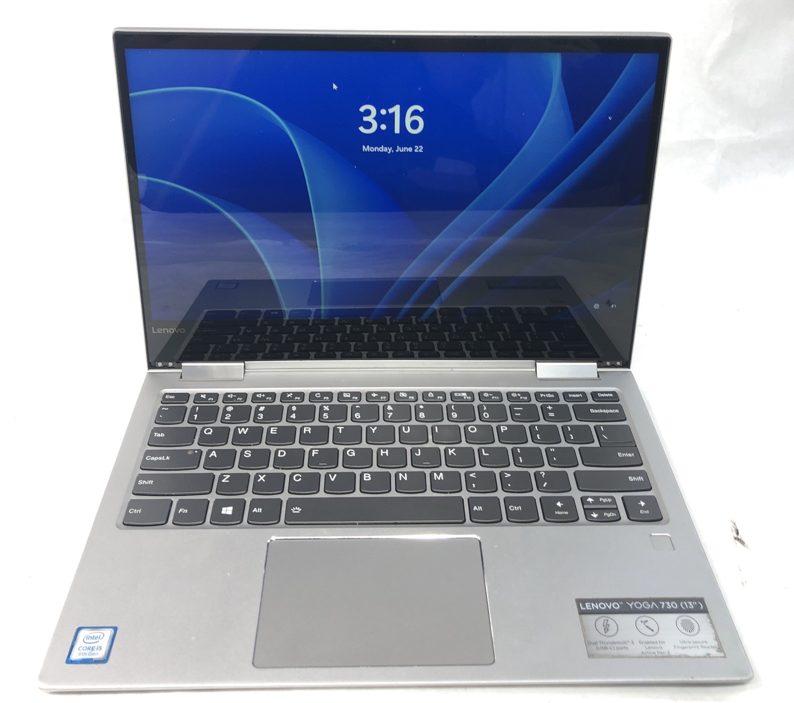 Lenovo Yoga 730, Intel Core i5-8250U @1.60Ghz, 8GB RAM, 256GB SSD, W11, Touch!