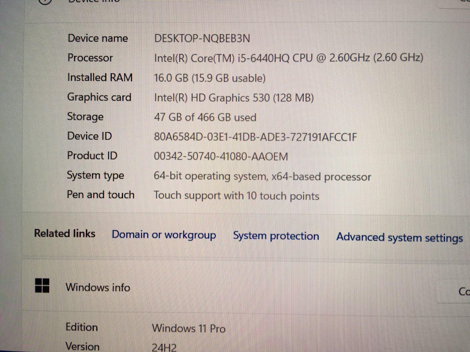 Lot of 3 Dell Latitude E5570 Core i5-6440HQ 16GB RAM 500GB SSD Touchscreen