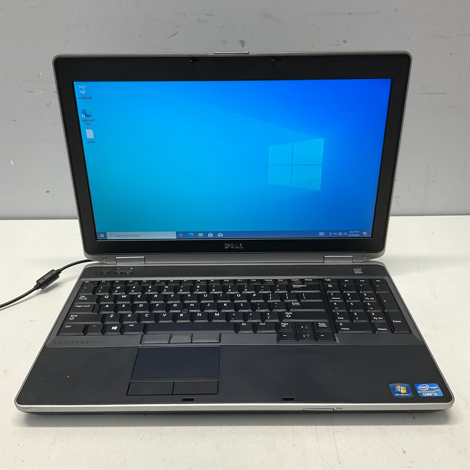Dell Latitude E6530 Intel Core i5-3360M 2.80GHz 8GB 128GB SSD Win 10 Pro NO BATT