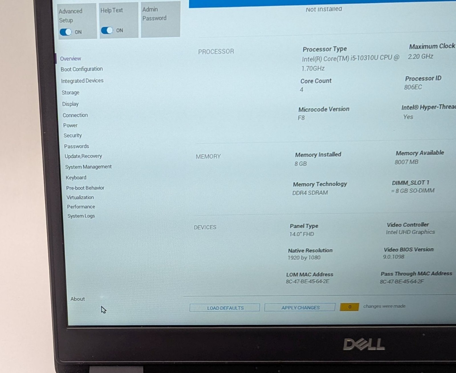 Incomplete Dell Latitude 3410 14″ Laptop Intel Core i5-10310U 1.70GHz 8GB RAM
