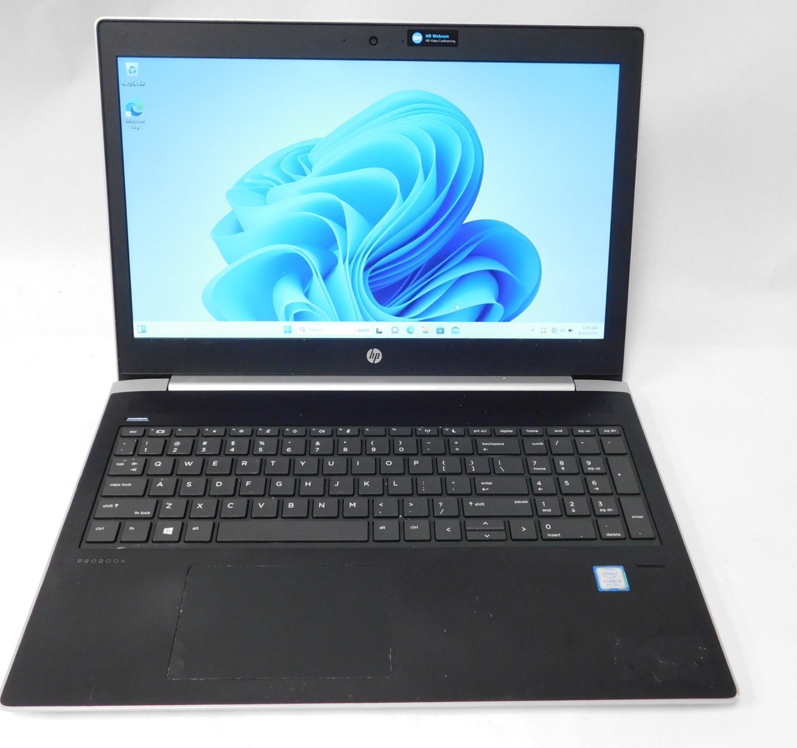 HP ProBook 450 G5 / i7-8550U @1.80GHz | 128GB NVMe | 8GB RAM | Win 11 Pro