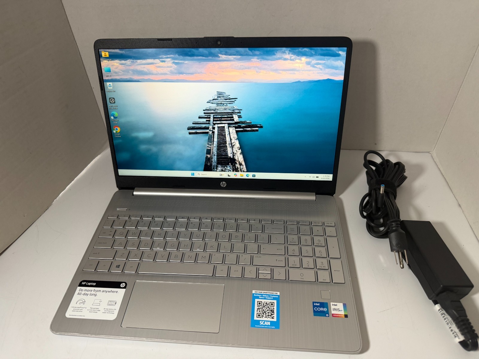 HP Laptop 11th Gen Core i5-1135G7 16GB RAM 512GB NVMe Win11H w/AC Adapter