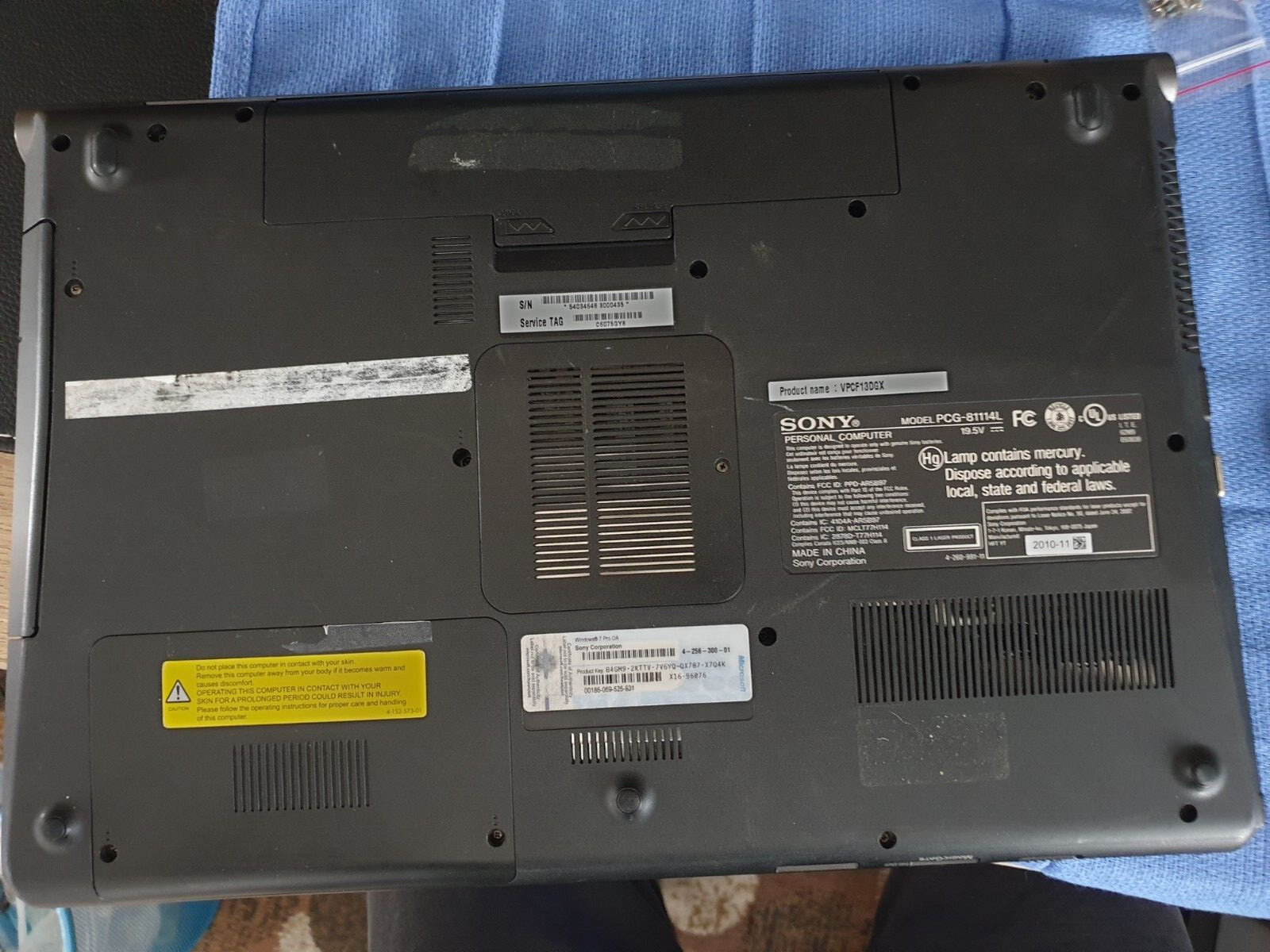 Sony VAIO INTEL CORE I7-Q740 1.73 GHz 16.4IN 240 SSD 8GB Ram Win10 Nvidia G310M