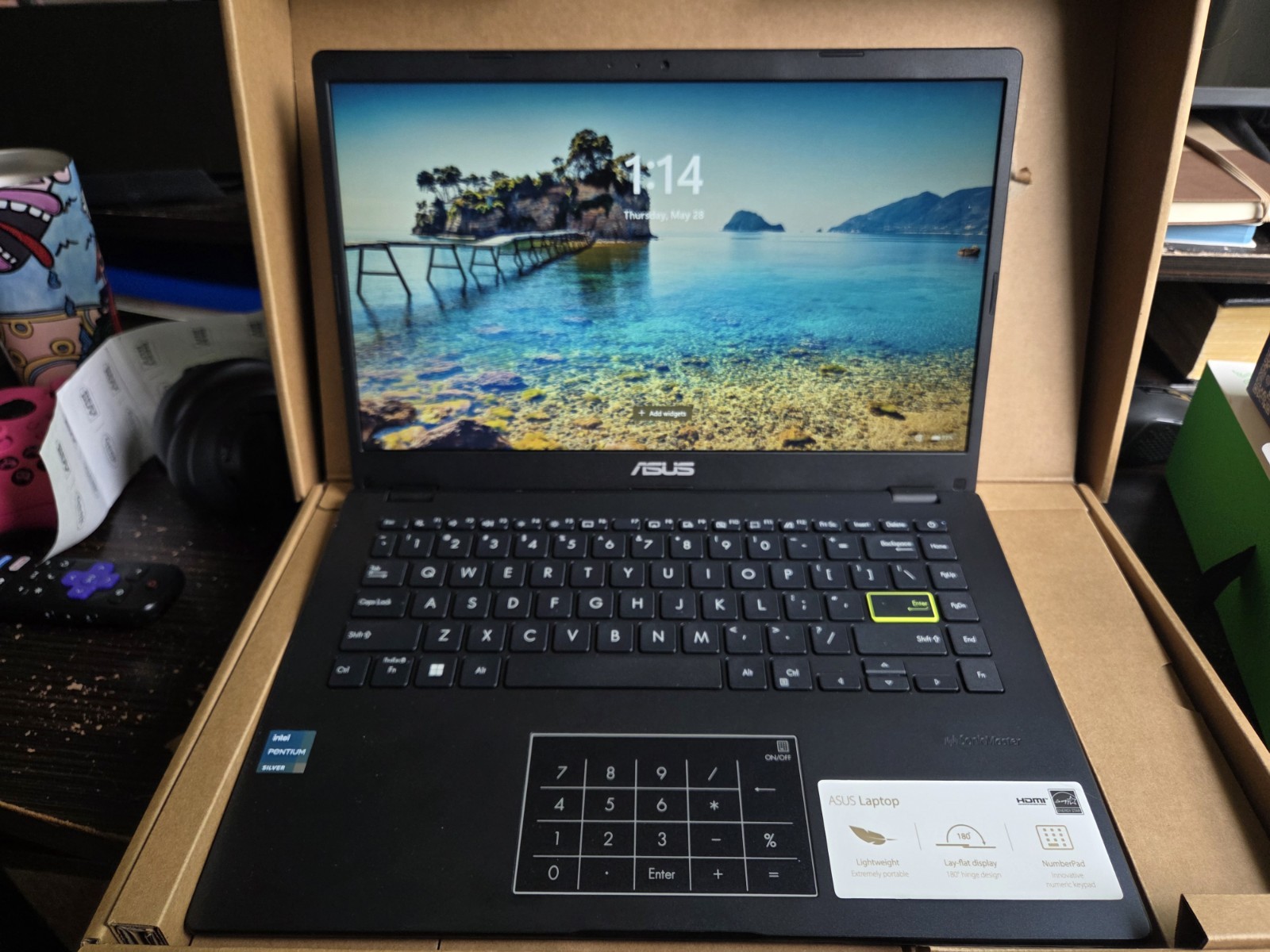 ASUS VivoBook E410KA 14″ Intel Pentium N6000 4GB 64GB eMMC Win 11 Black