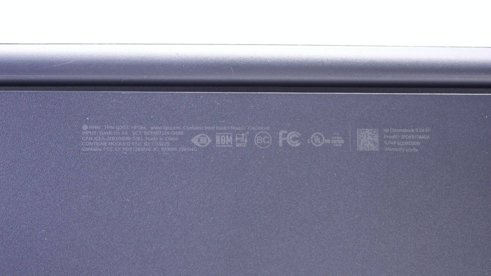 HP Chromebook 11 G6 EE Celeron N3350 1.10GHz 4GB RAM 11.6″ Touchscreen Chrome OS