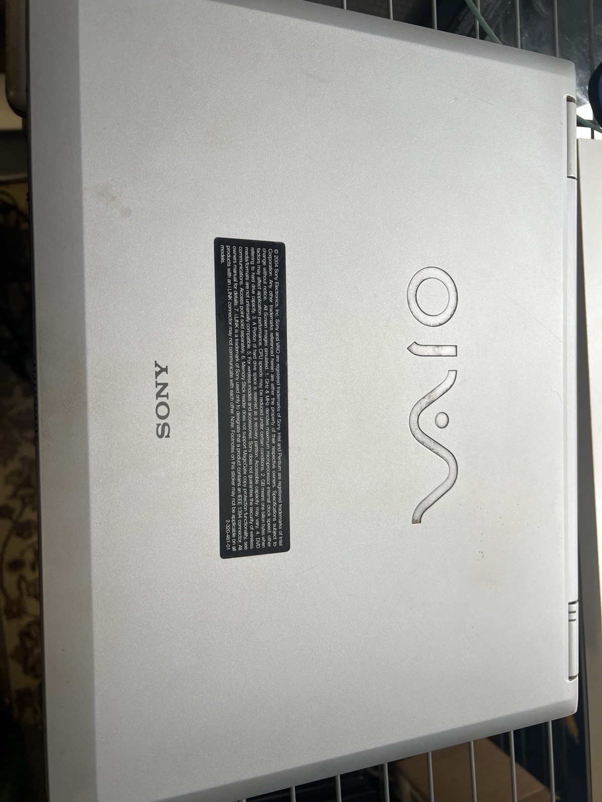 VINTAGE Sony Vaio PCG-K33b 15″ Laptop 1280×800 Intel Pentium 4 Parts Or Rebuild.