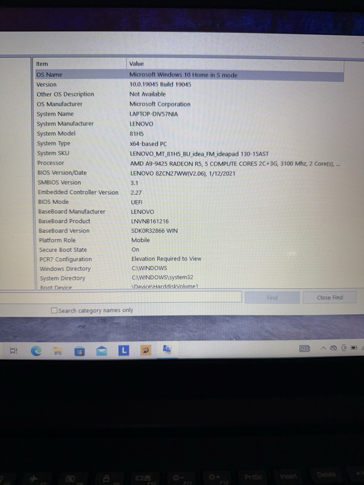 Lenovo IdeaPad 130-15AST 15.6 inch (128GB,AMD A9-9425, 4GB) Laptop – Black
