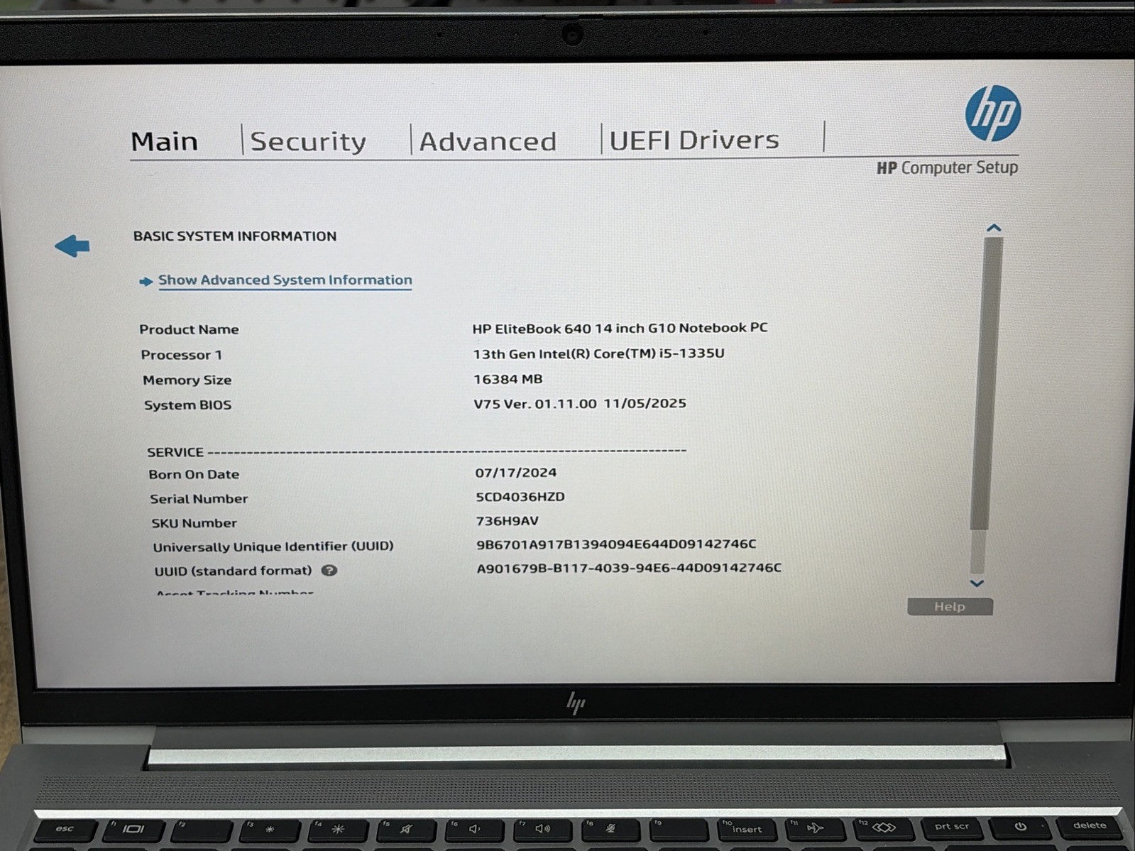 HP EliteBook 640 G10 14.0″ FHD i5-1335U 16GB RAM 256GB SSD No OS