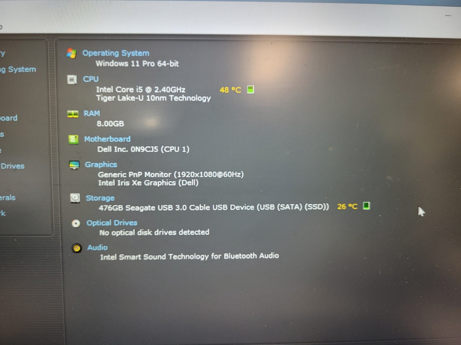 Dell vostro 5402 14″ i5-1135G7 2.4ghz 8gb ram no ssd*for parts READ 9LNVP93
