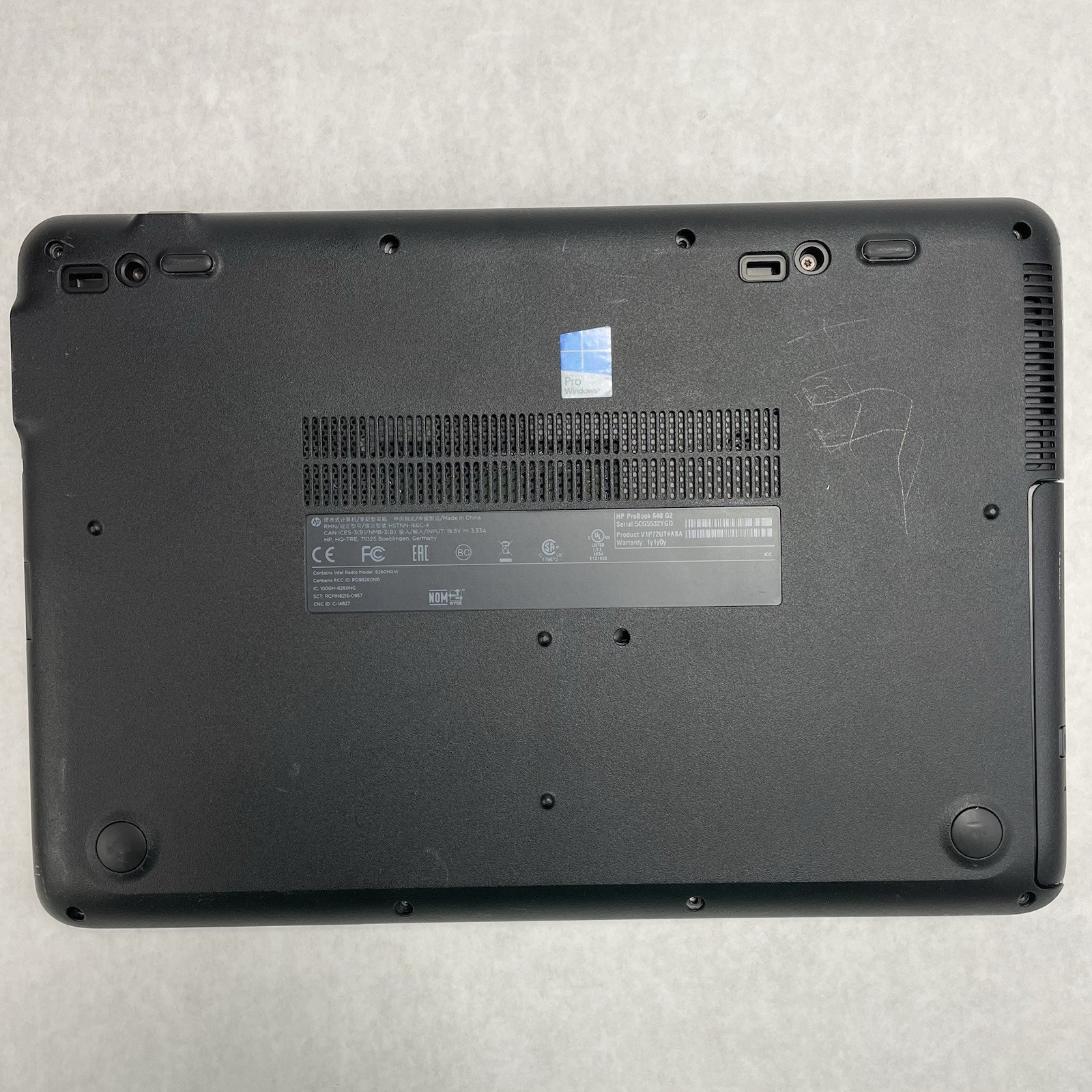 HP ProBook 640 G2 14″ i5-6200U 2.30 GHz 4 GB RAM No SSD/OS/AC