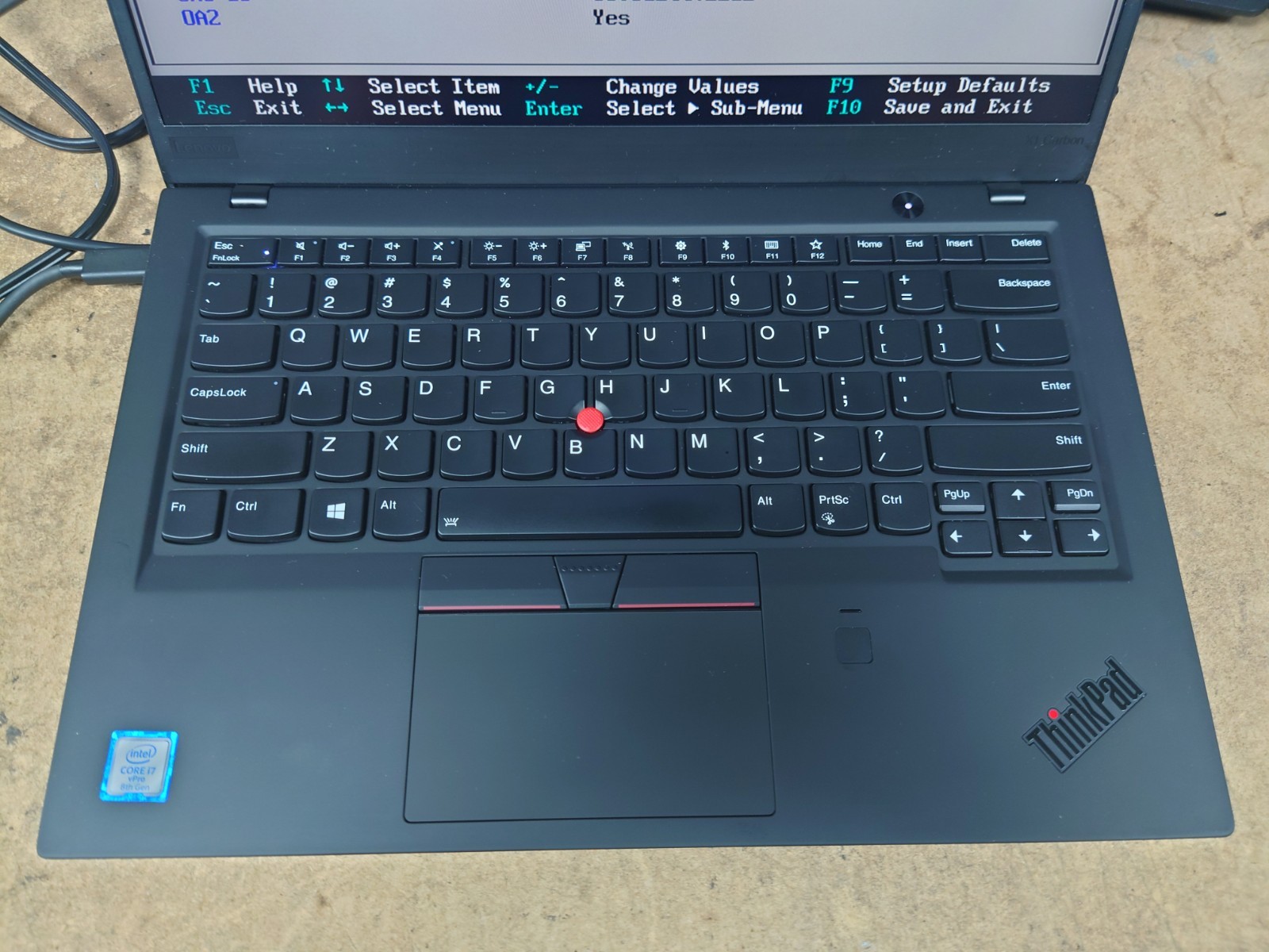 Lenovo X1 Carbon 6th Gen 14″ FHD i7-8650U 16GB RAM No Battery/OS/SSD