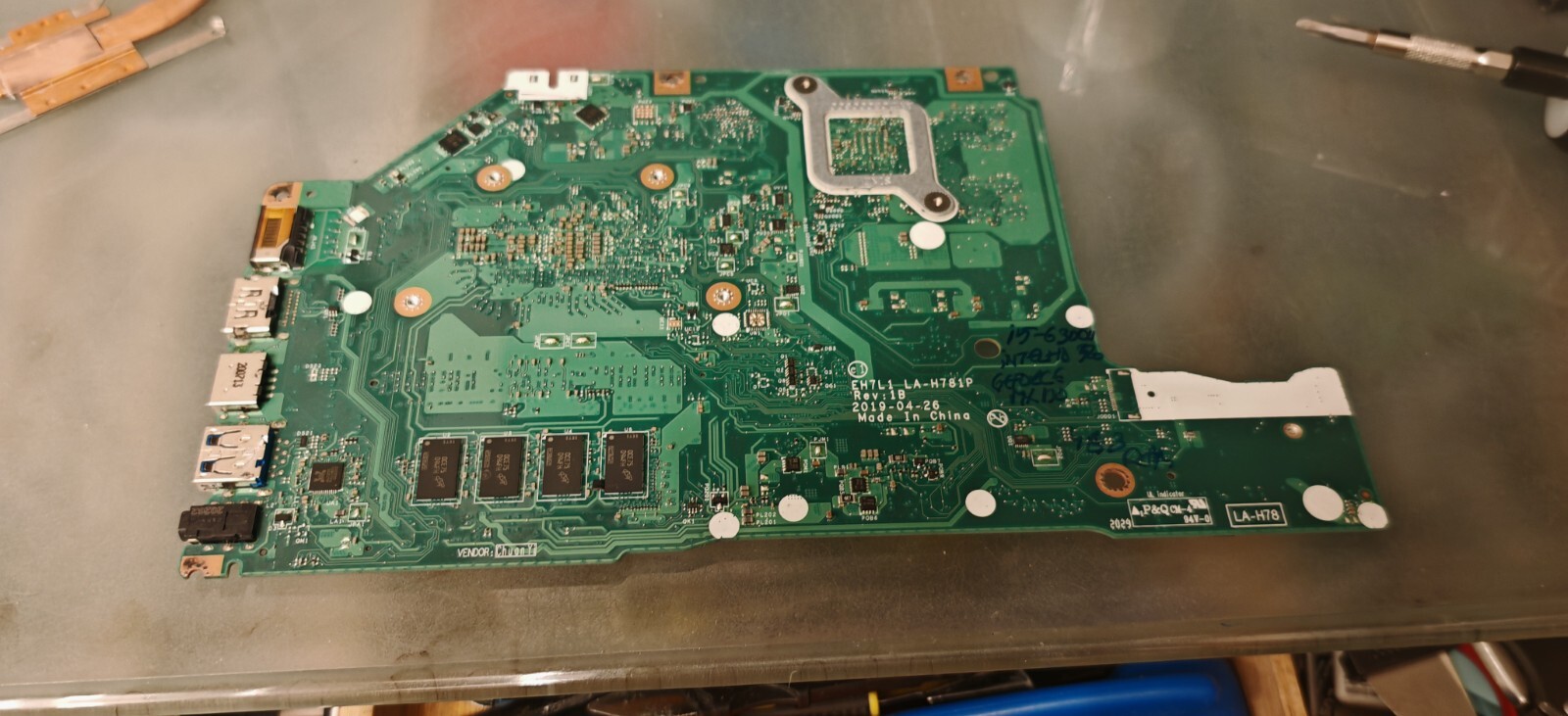 ACER A317-51 EX215-51 LA-H781P I5-6300U HD 520 4GB GEFORCE MX130 MOTHERBOARD #