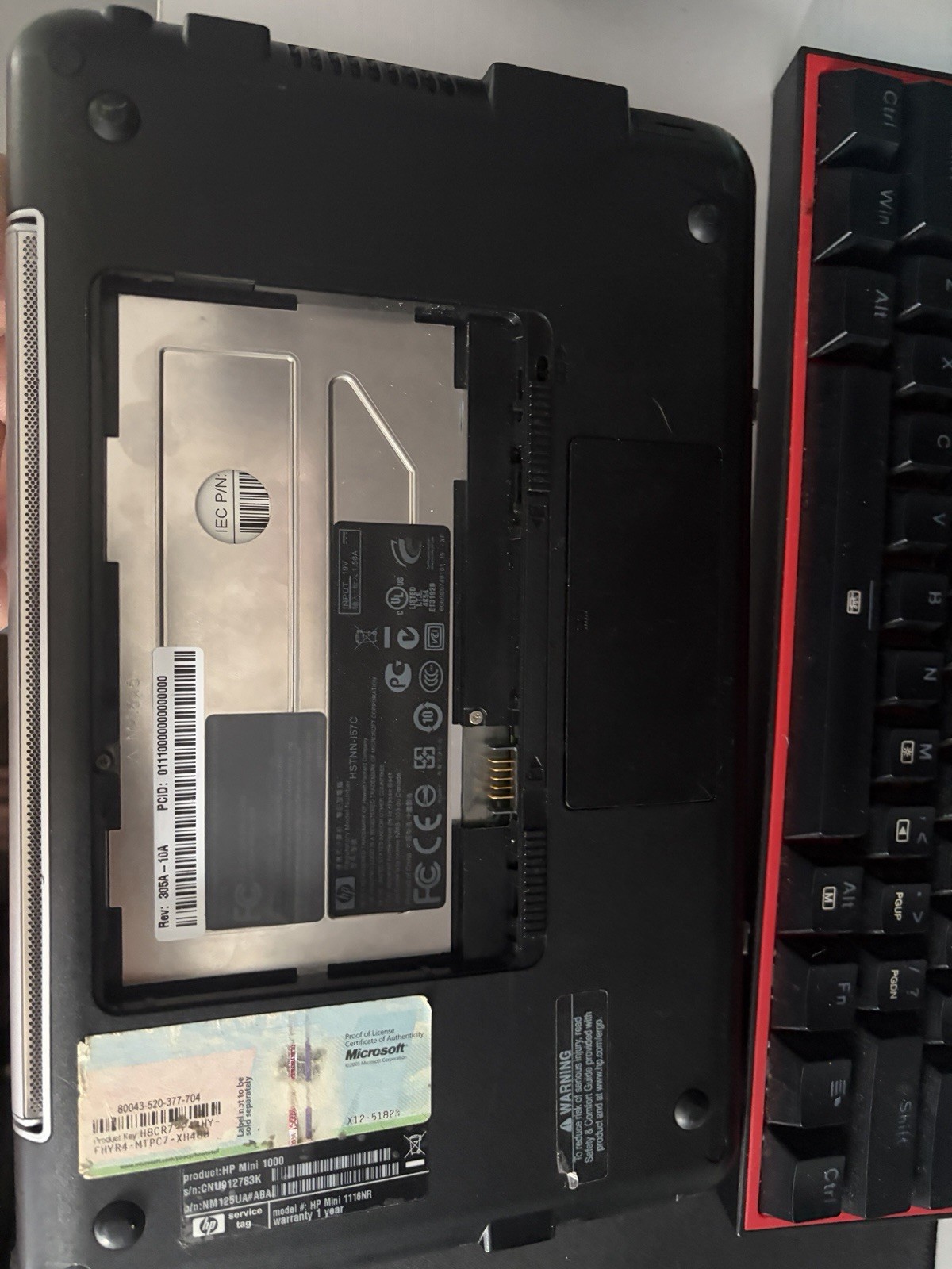 HP Mini 1116nr 10.1″ Netbook Intel Atom 1.60GHz 1GB RAM 16gb ssd Win7 w/charger