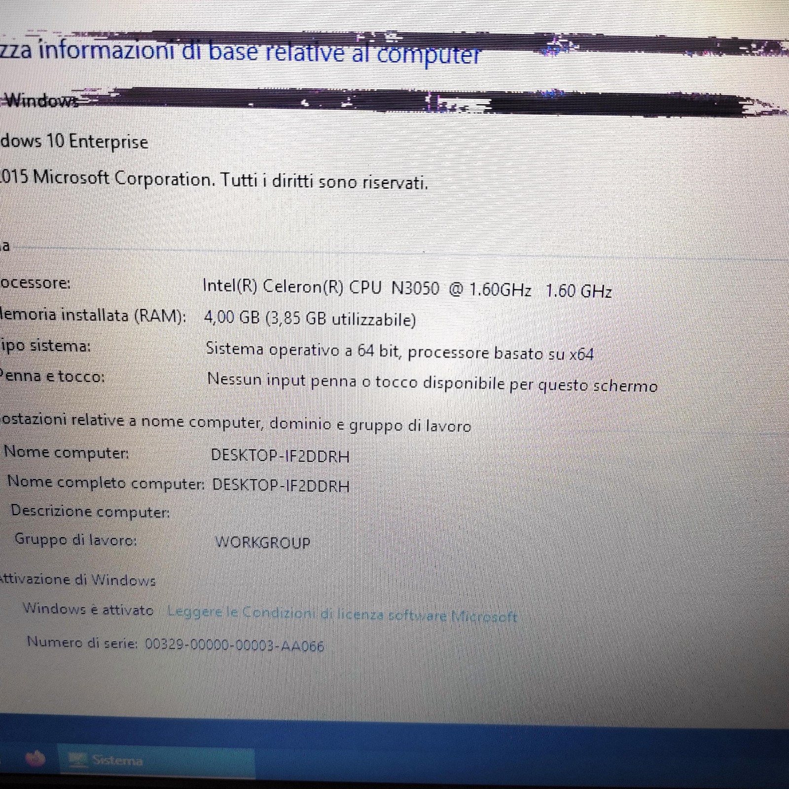 HP TPN-C125 15.6″ LCD Flawed Notebook PC Working HDMI Win10 22501