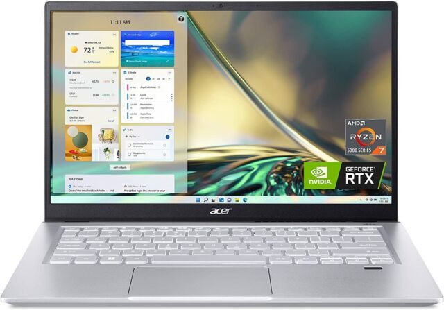 Acer Swift X SFX14-42G-R607 Creator 14” (512GB SSD AMD Ryzen 7 5825U 4.5GHz…