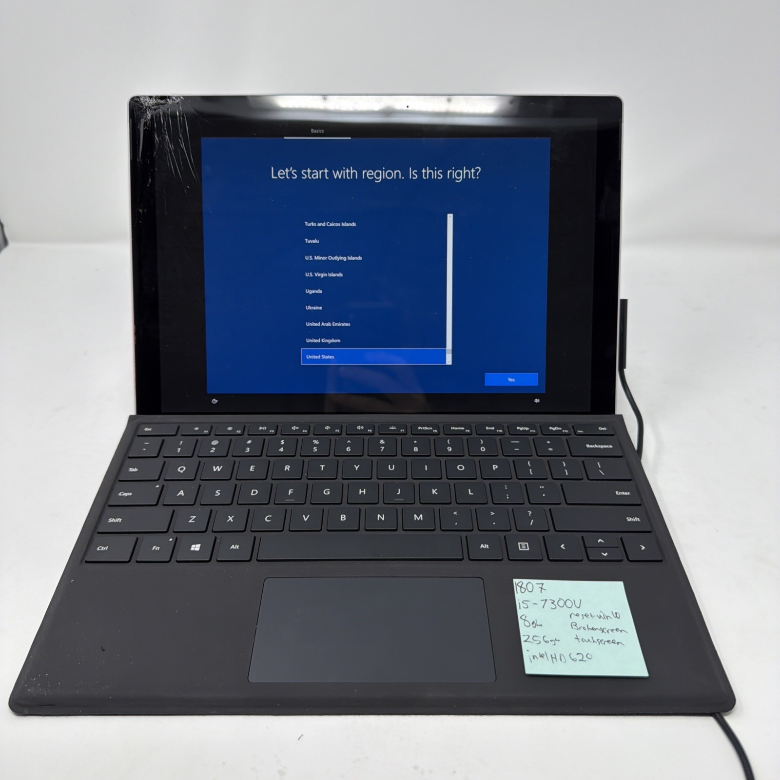 Microsoft Surface Laptop 1807 i5-7200U 8GB 256GB 13.5″ Win 11 -READ-