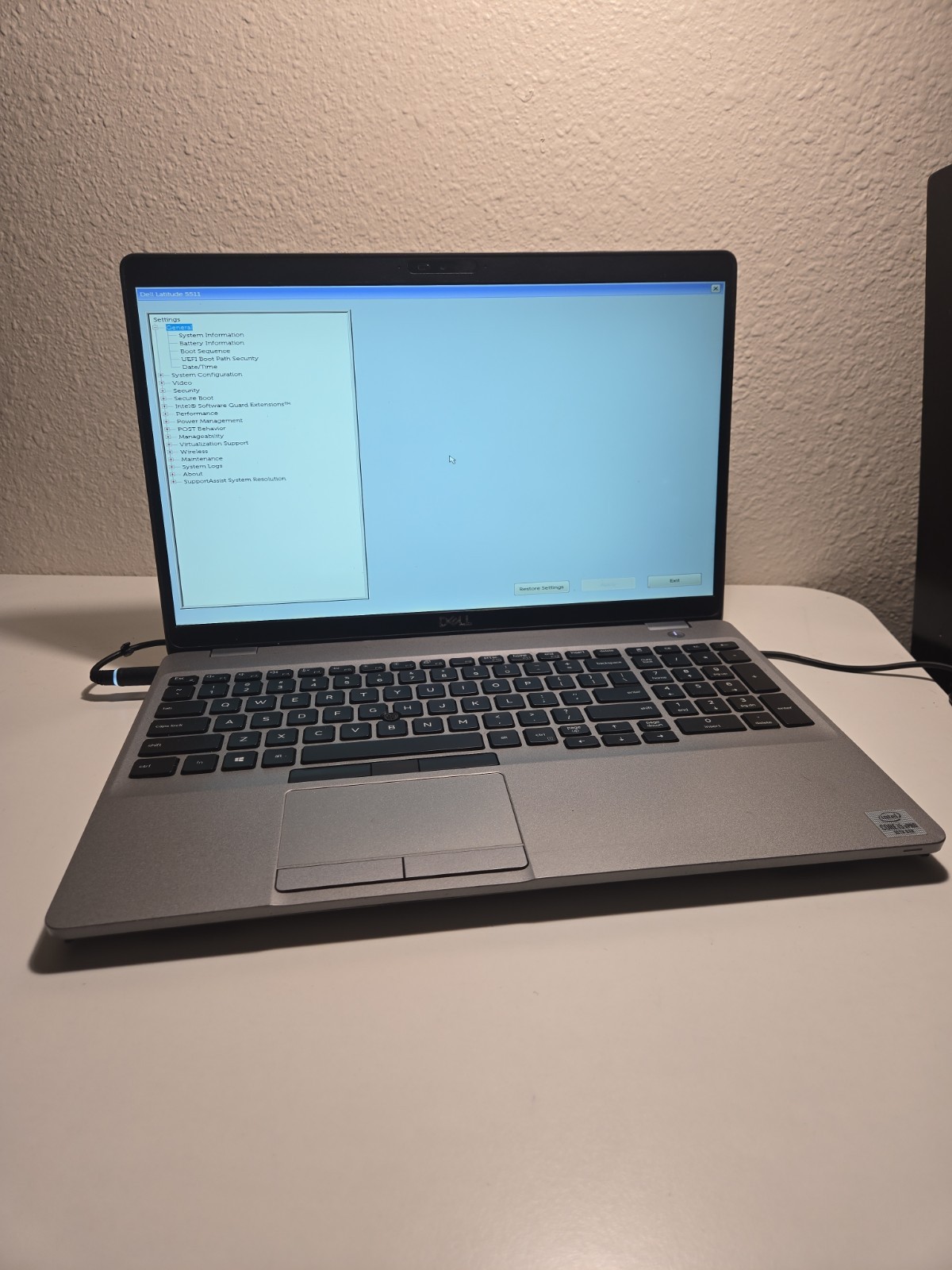 Dell 15,6″/ i5-10400H/ Camera/../ NO SSD, NO RAM, NO BATTERY, NO AC/ TESTED#16