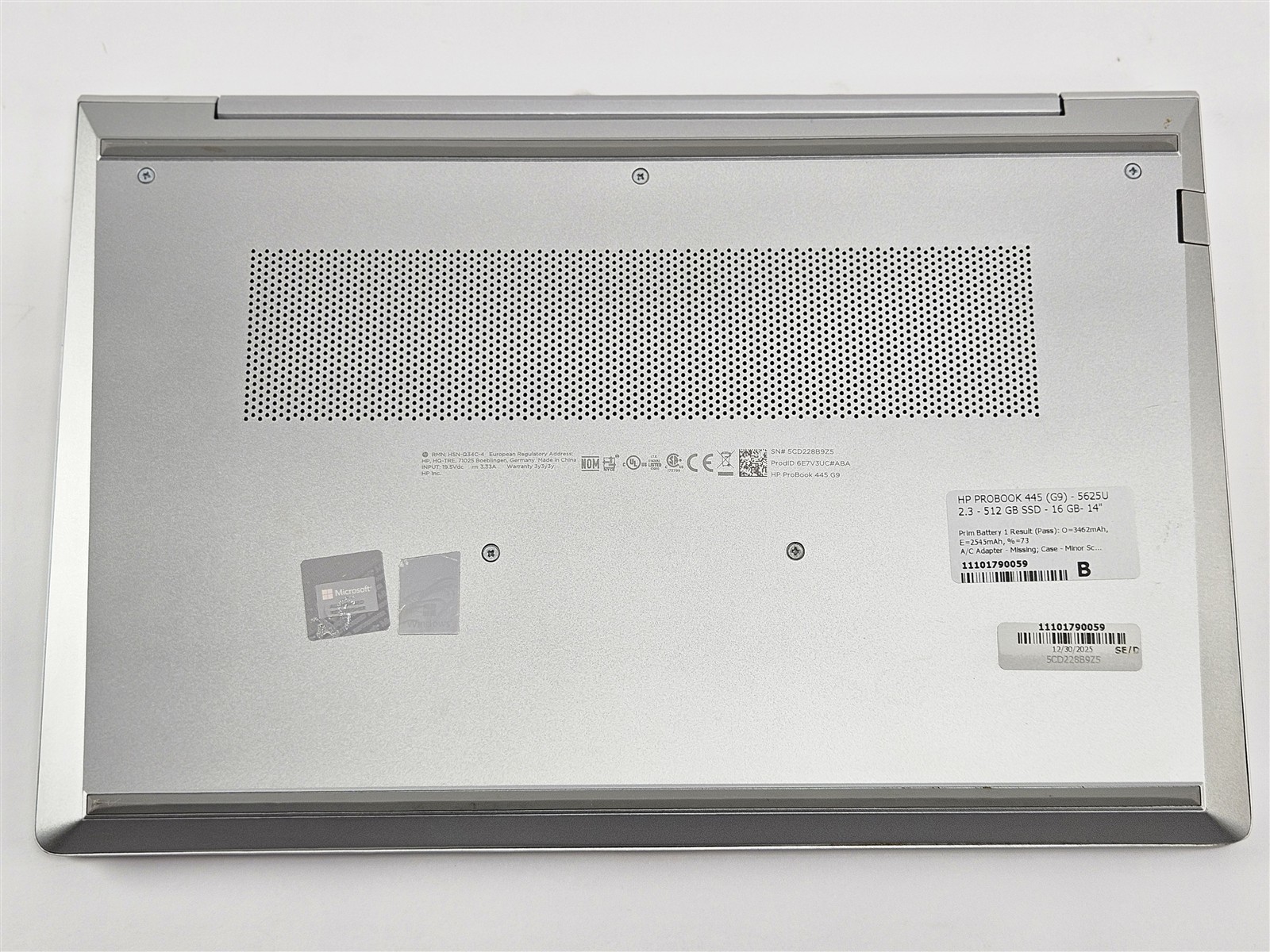HP ProBook 445 G9 Ryzen 5 5625U 16GB RAM 512GB SDD 14″ Win11 Home AMD Radeon